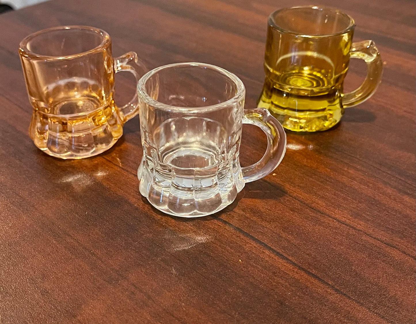 Set of 3 Mini Mug Shot Glasses