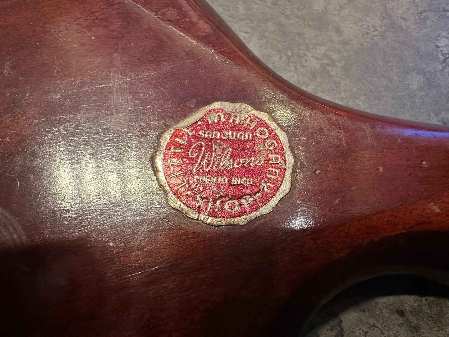 Leaf Shaped Mahogany Tray
