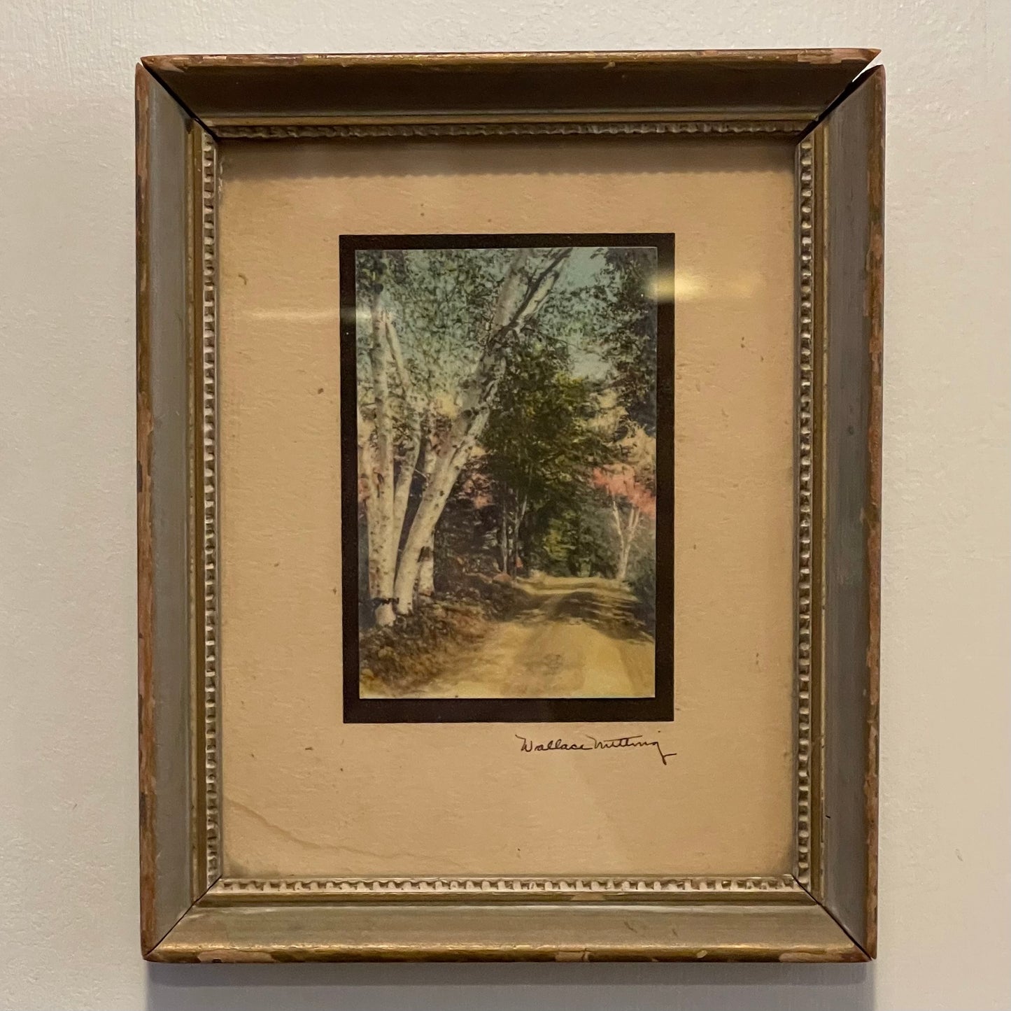 Pair of Wallace Nutting Painted Photographs