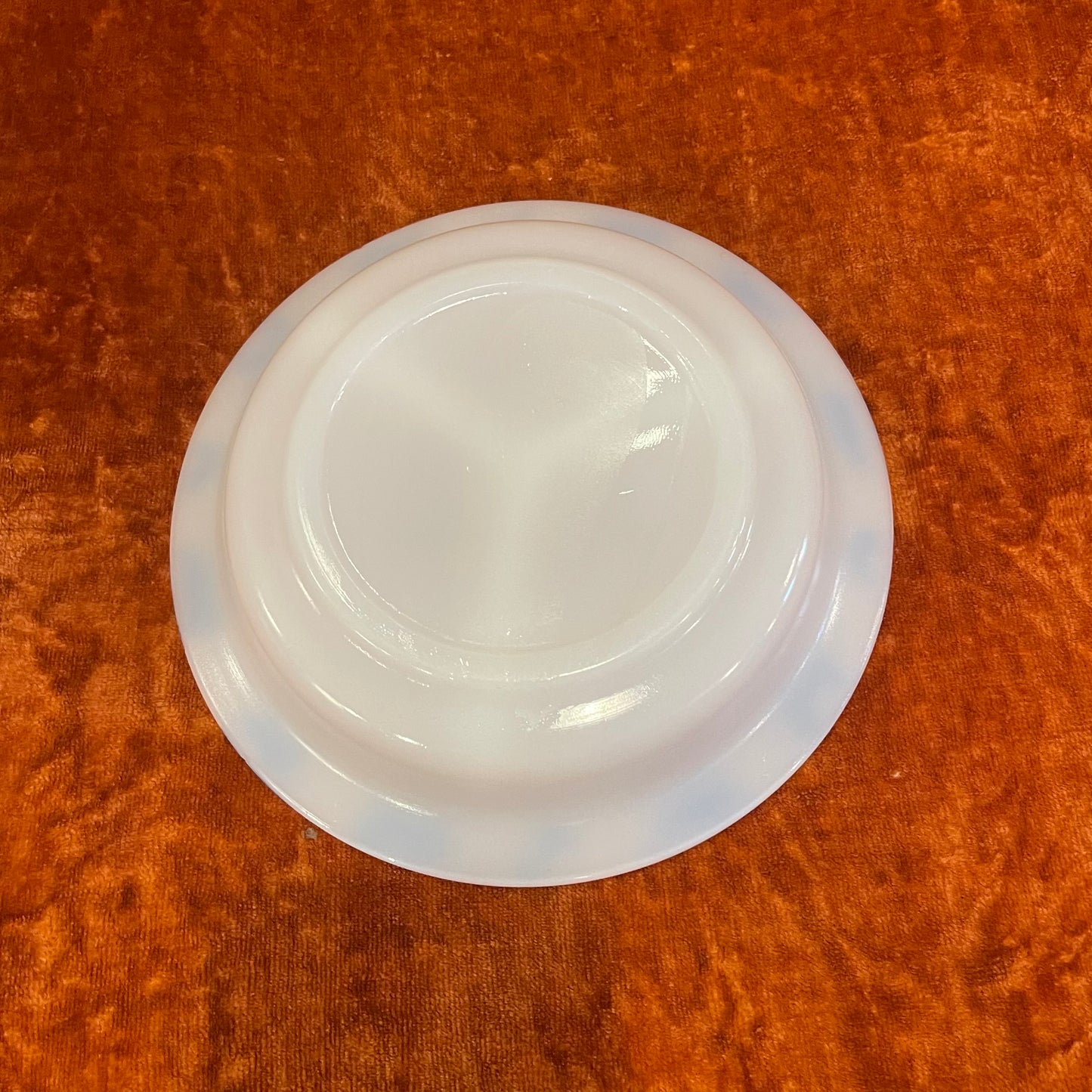 Milk Glass Divided Children's Dish