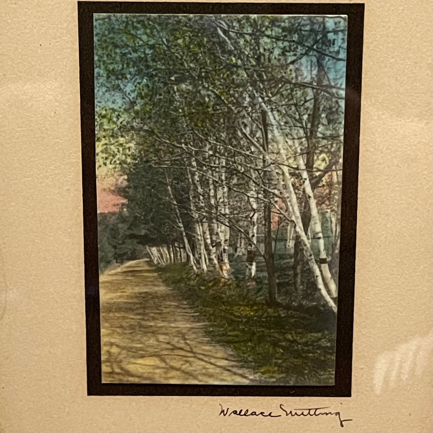 Pair of Wallace Nutting Painted Photographs