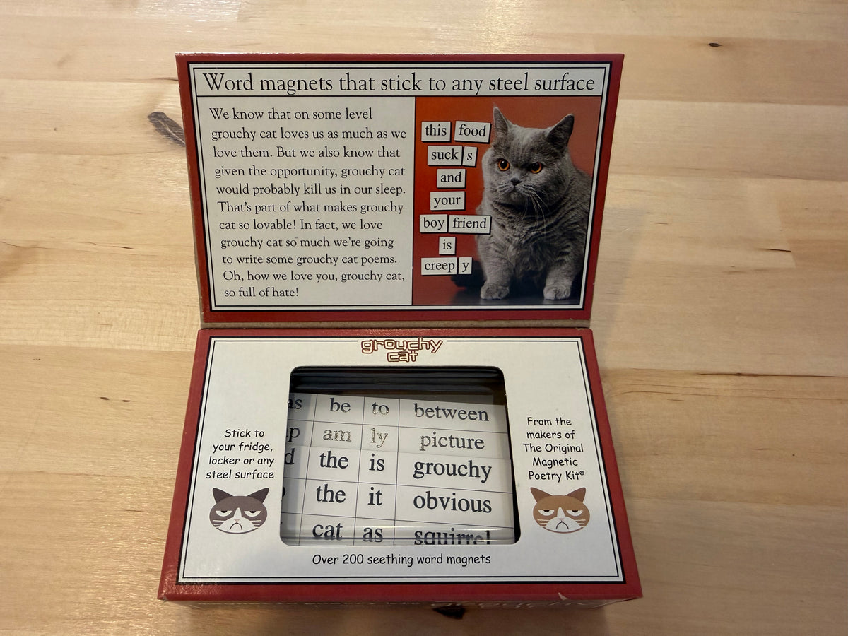 Magnetic Poetry Kit - Grouchy Cat