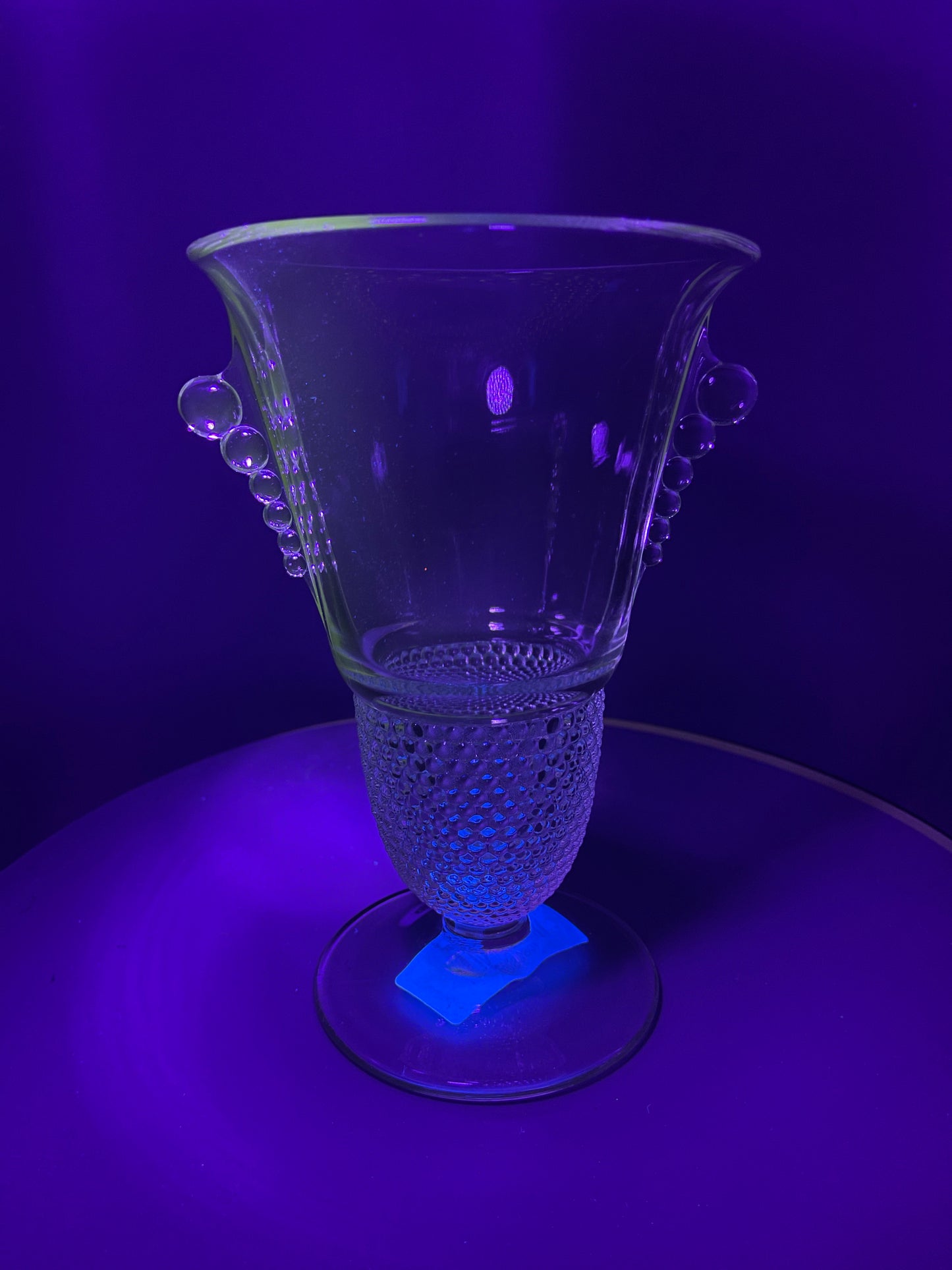 Vintage Duncan Miller 8 Inch Teardrop Glass Vase