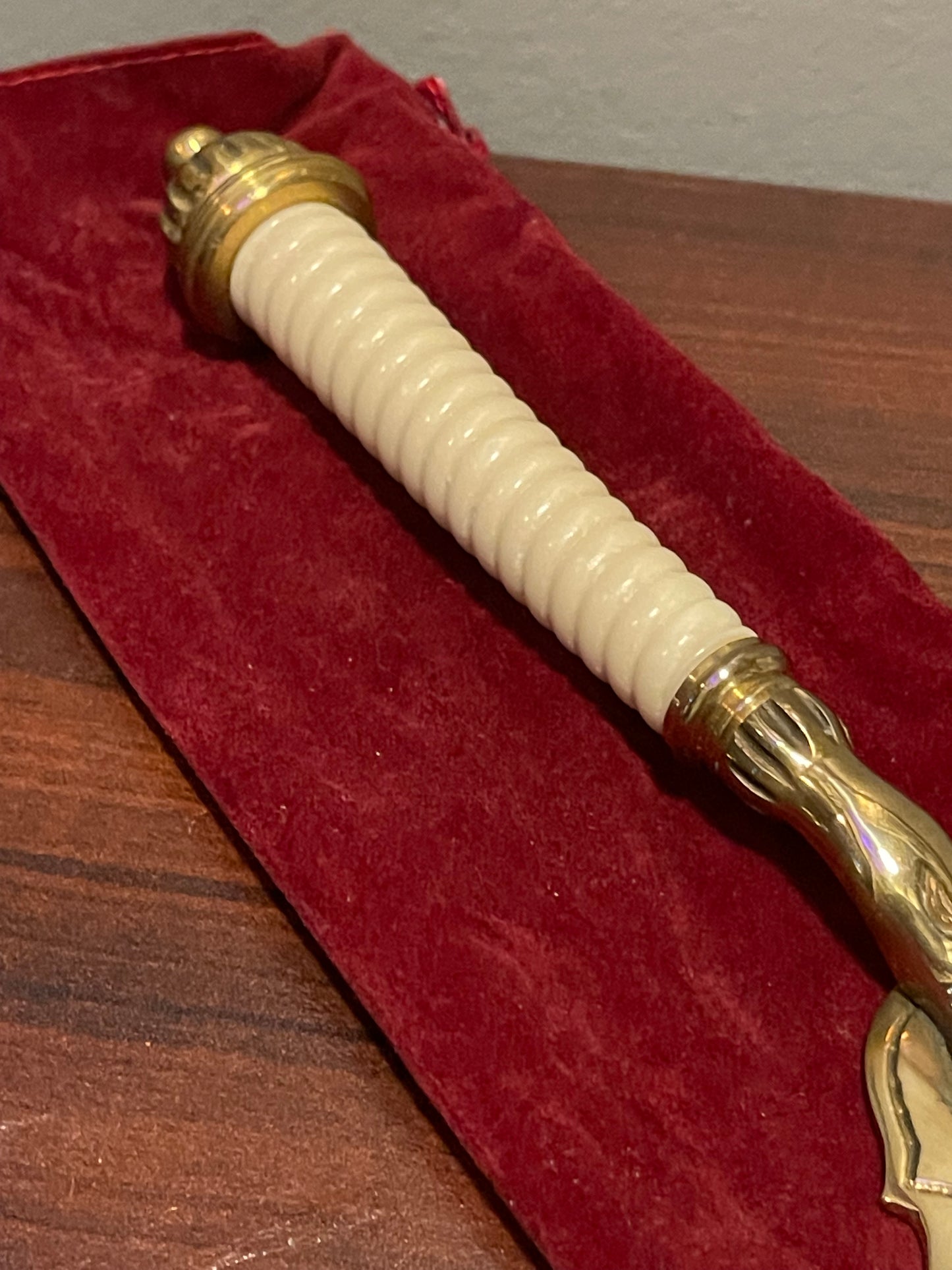 Brass Cake Server