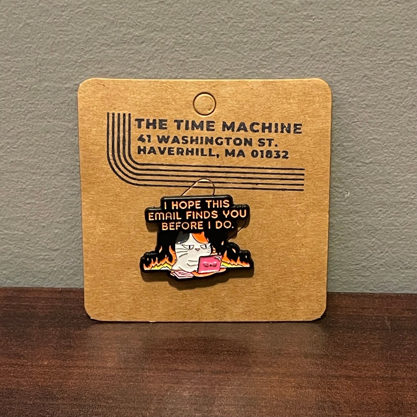 Kitty Email Enamel Pin