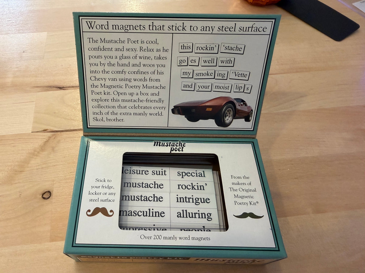 Magnetic Poetry Kit - Mustache Poet