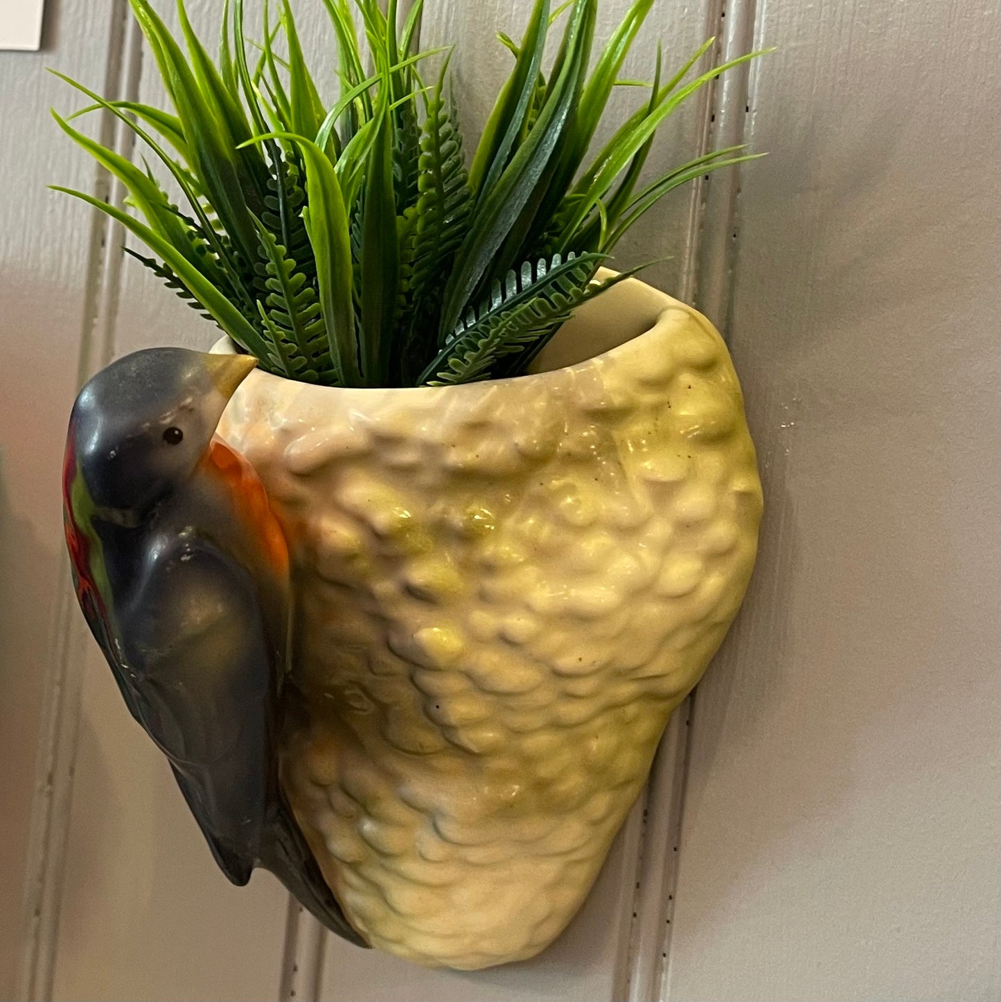 Pair of Purple Martin Wall Planters