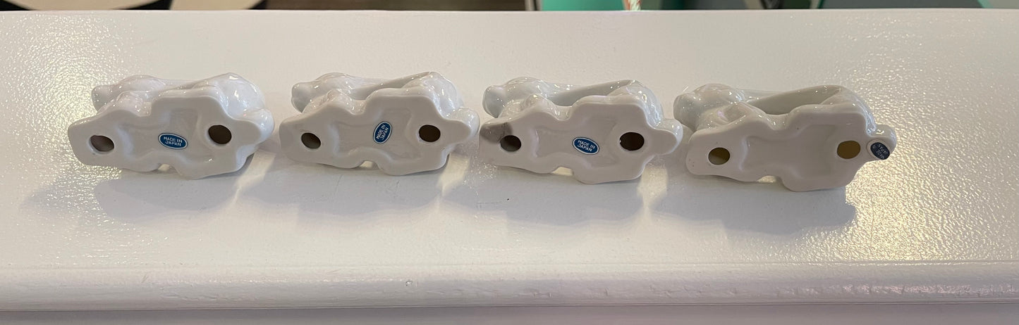 Set of 4 Bunny Napkin Rings