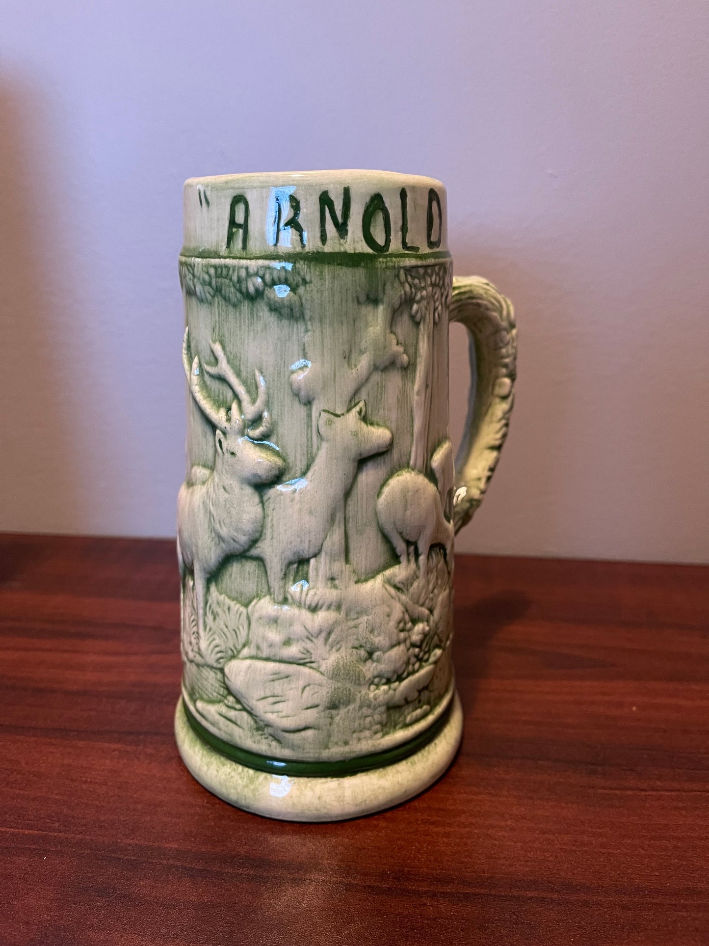Arnold Green Stag Beer Stein