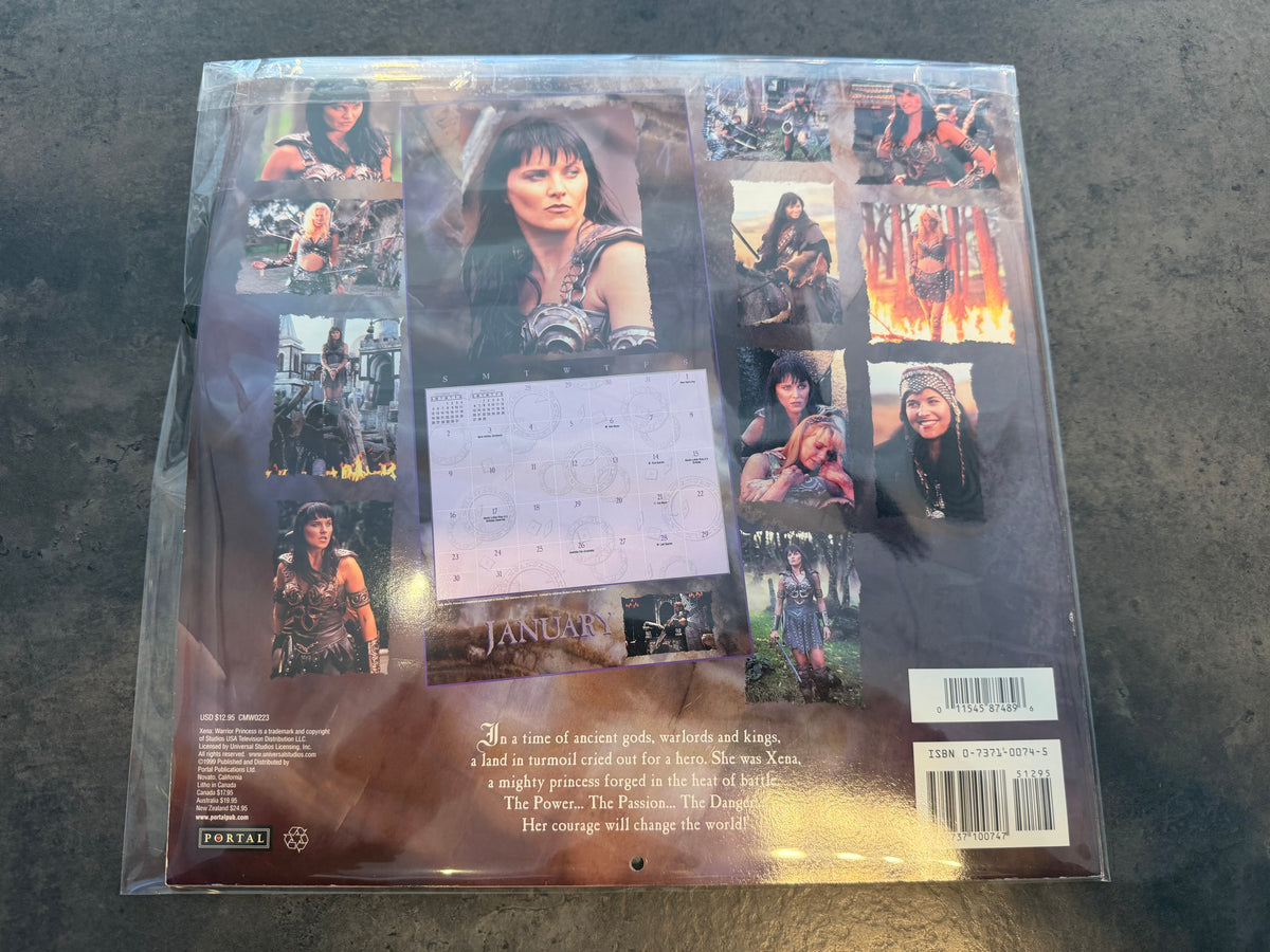 Xena Millennium Calendar with Special Xena Pen