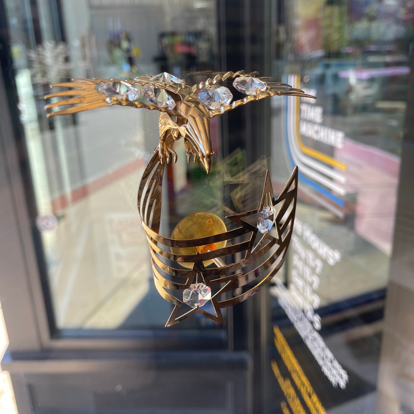 Mascot Int Gold Plated Eagle Swirl Sun-catcher
