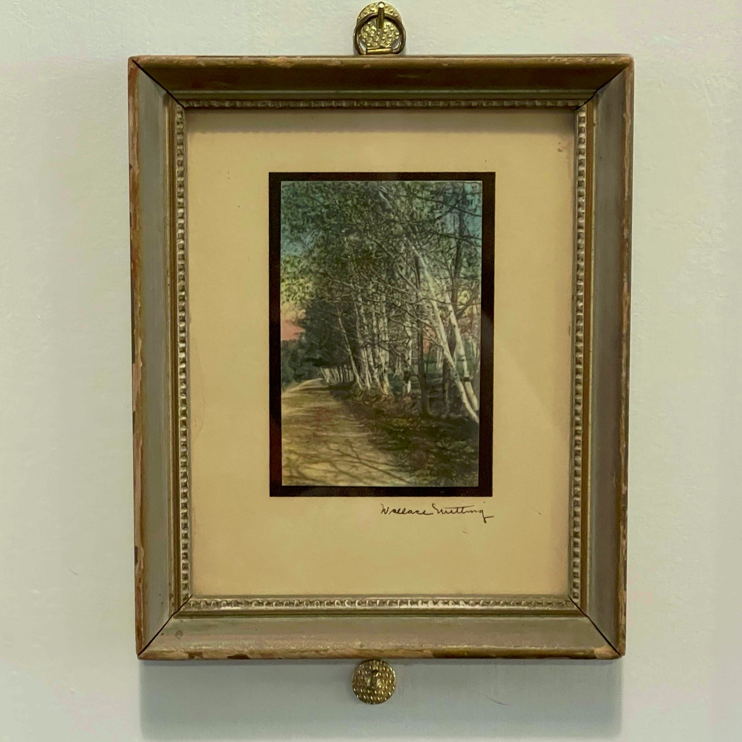 Pair of Wallace Nutting Painted Photographs