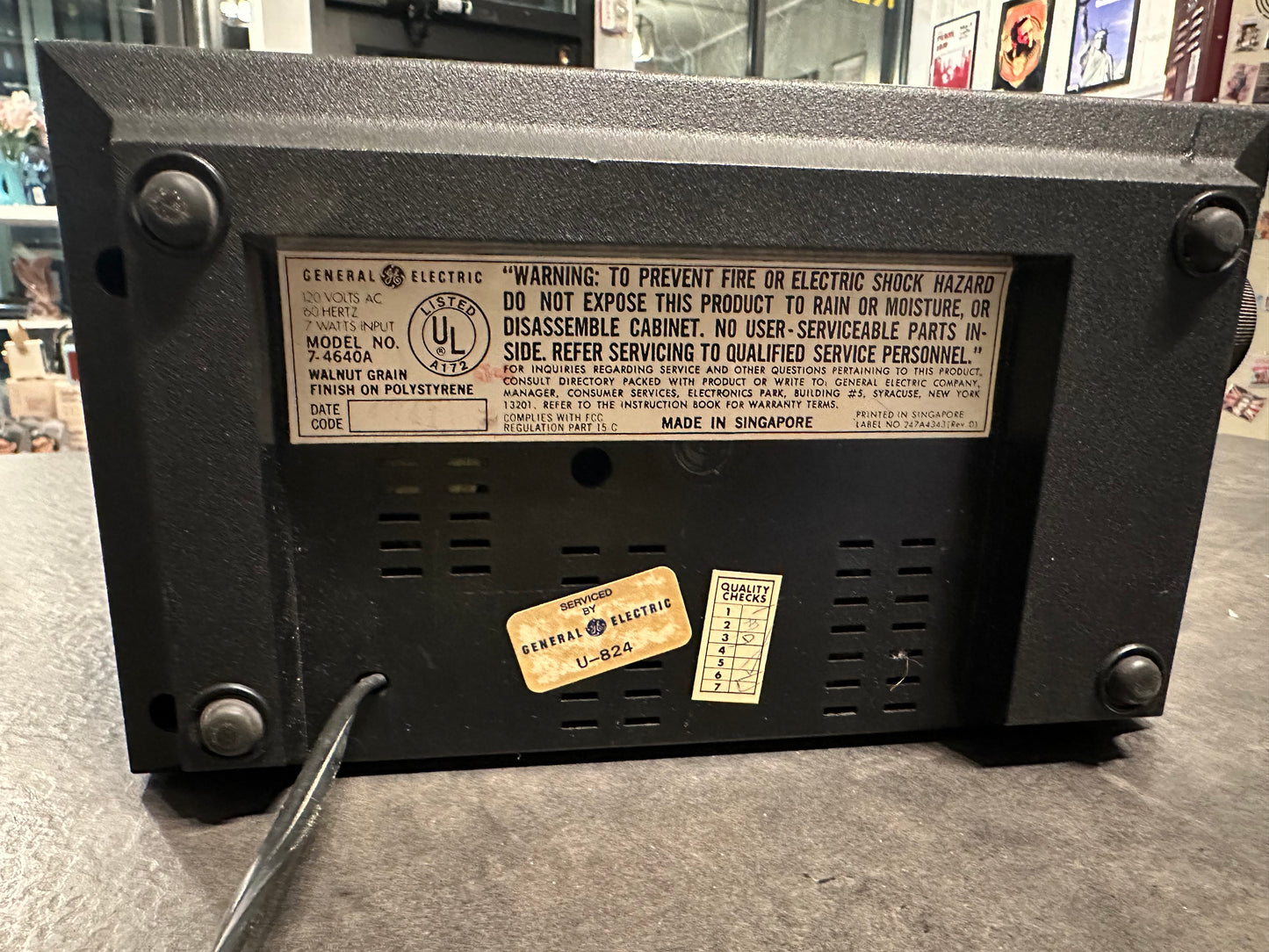 General Electric 80s Clock Radio