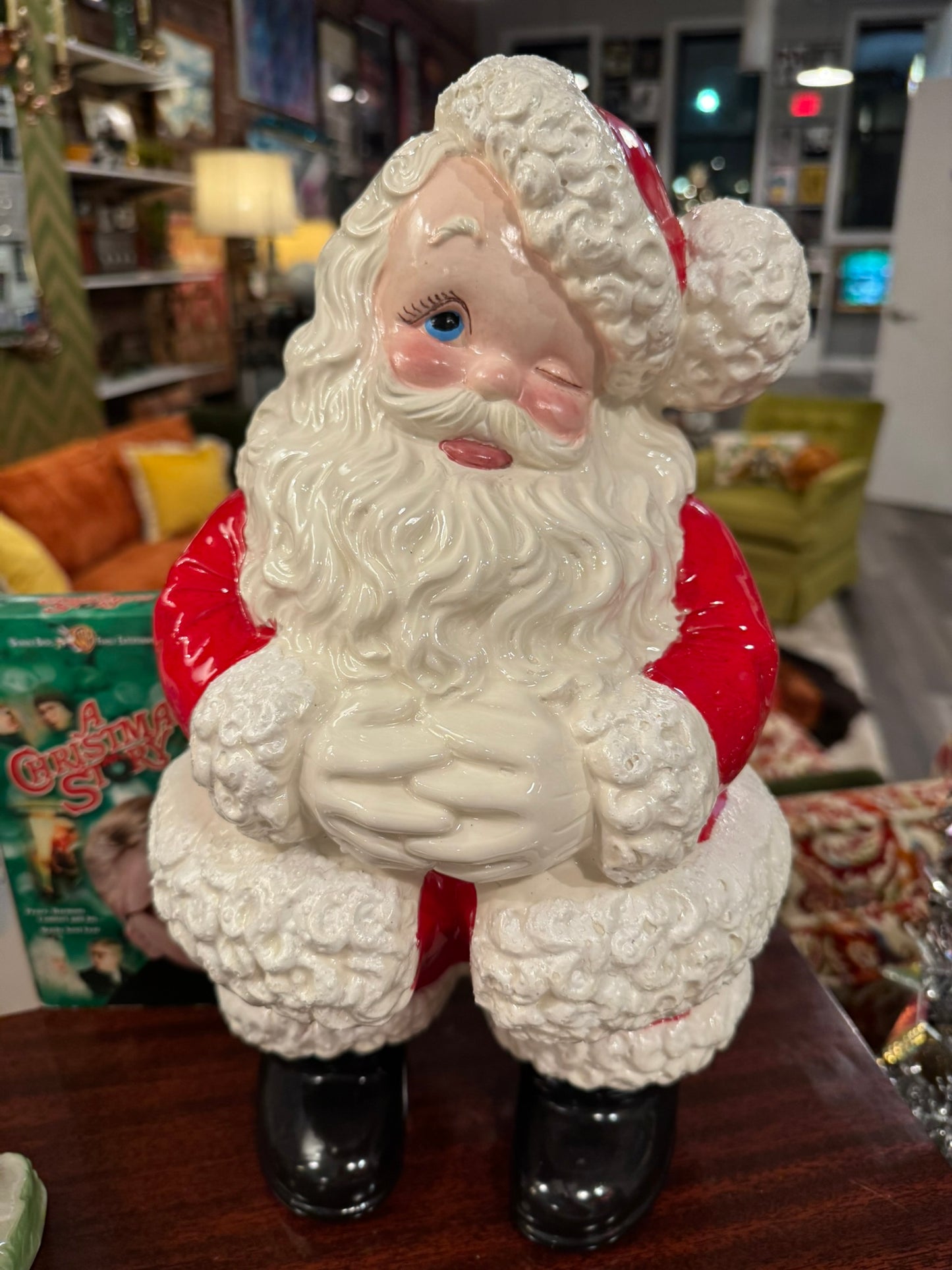 Ceramic 14" Santa