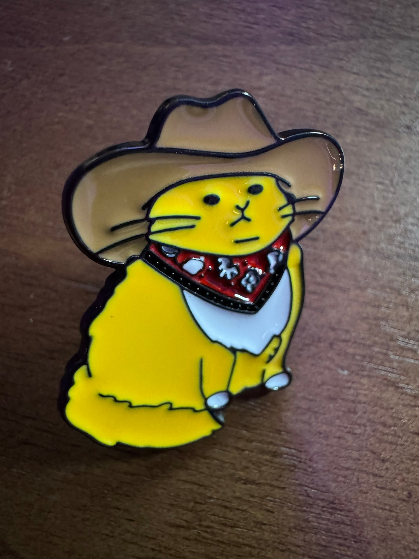 Cowboy Cat Enamel Pin