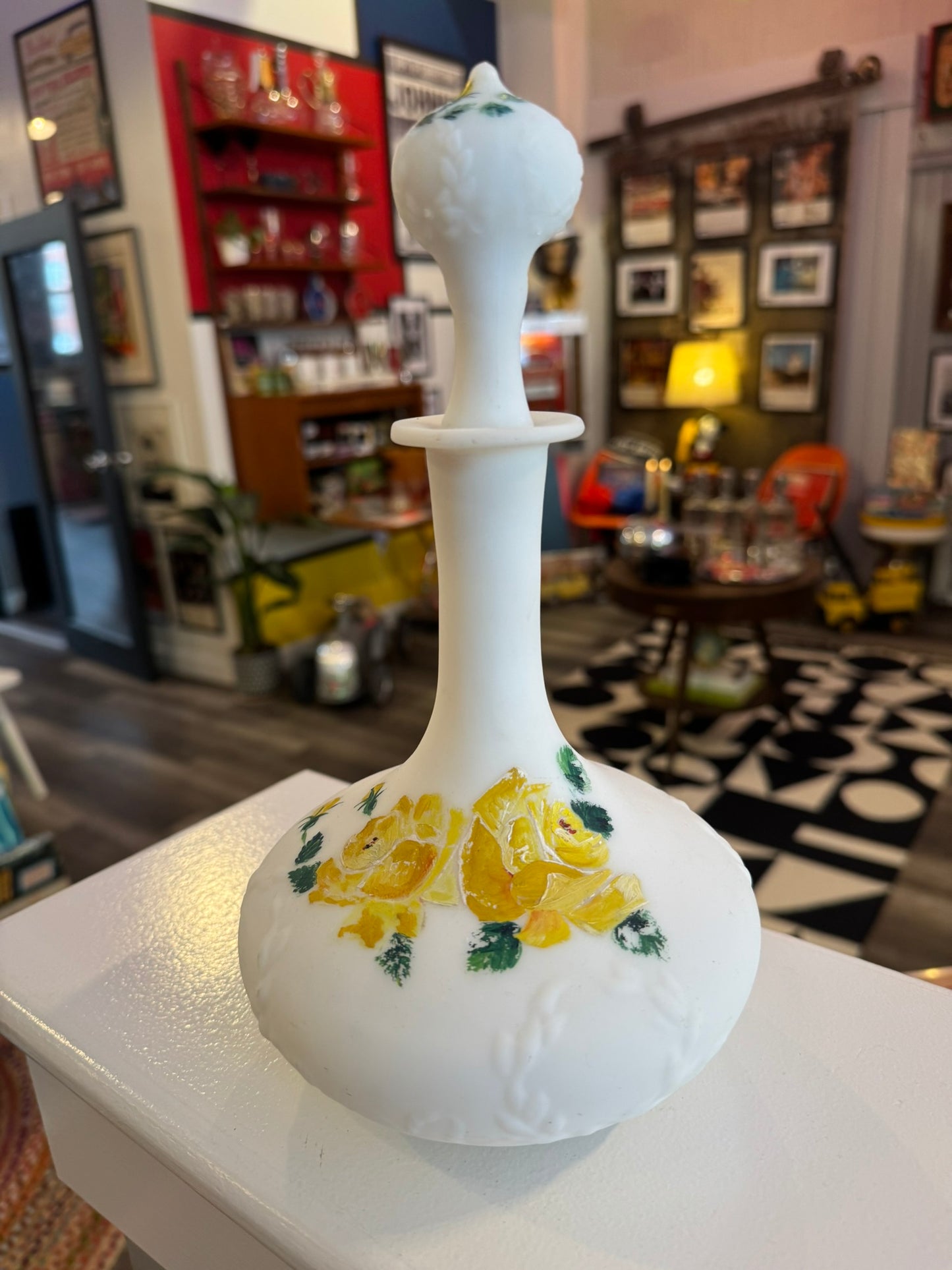 Yellow Roses Dresser Bottle