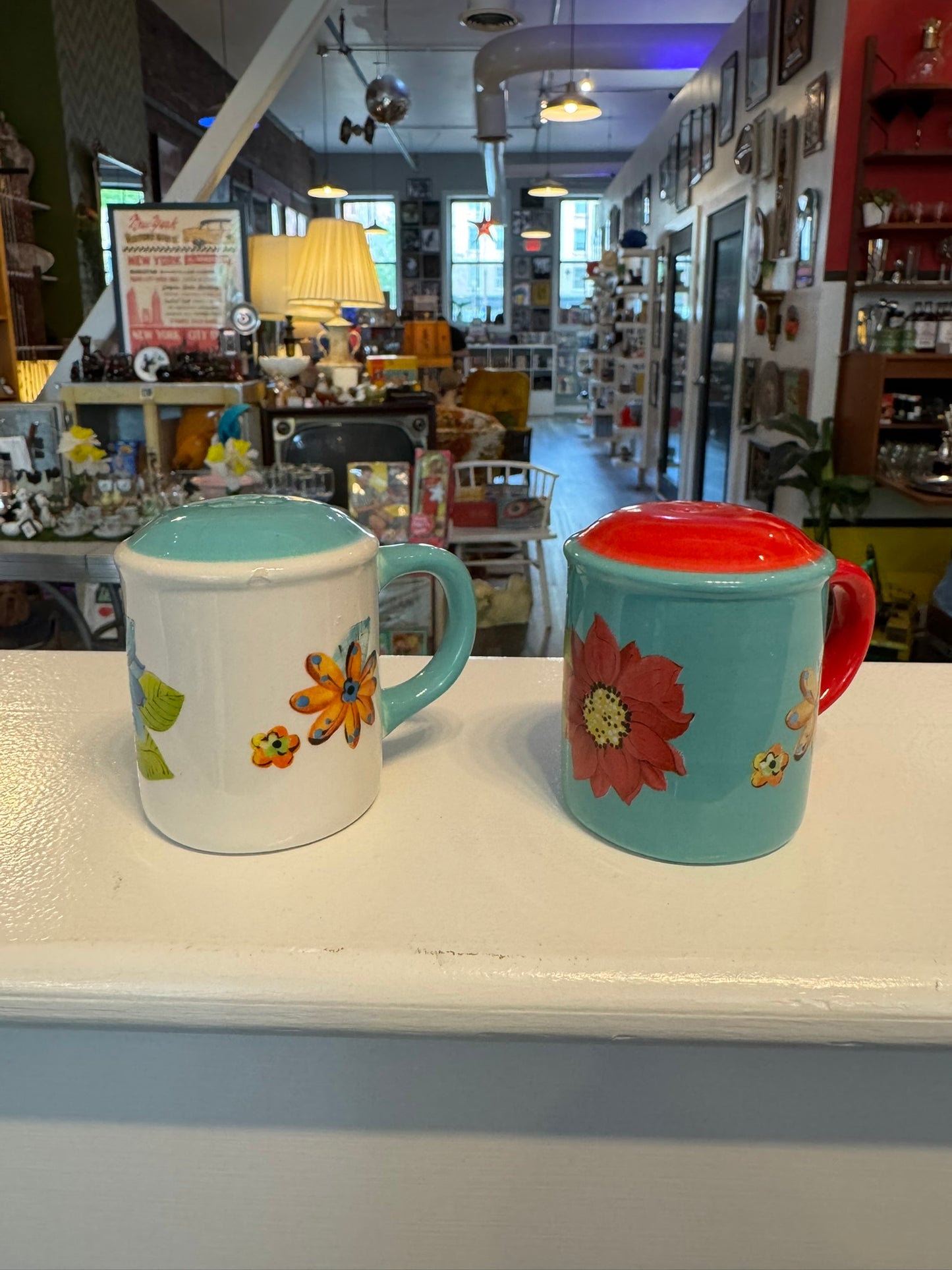 Floral Salt and Pepper Shakers