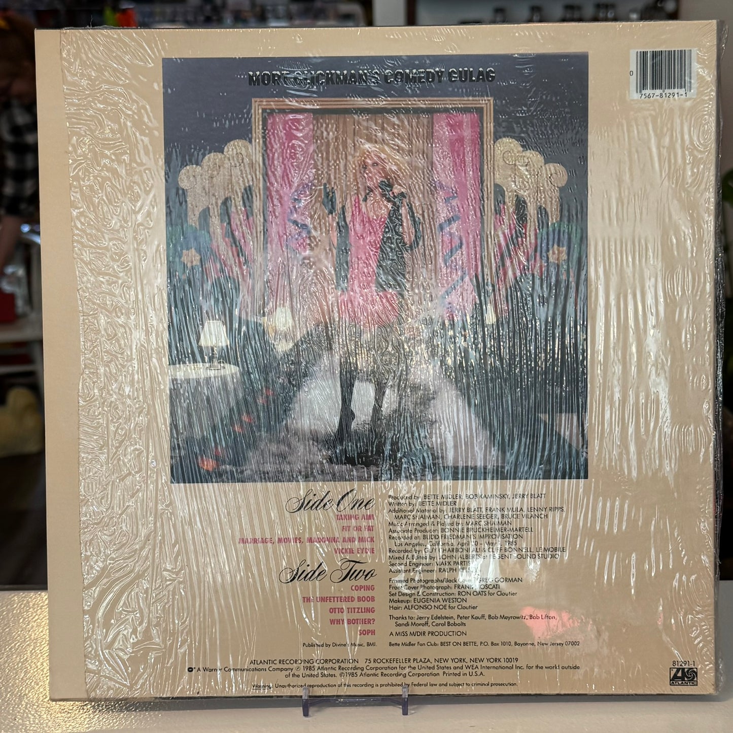 Bette Midler "Mud Will be Flung Tonight" Vinyl