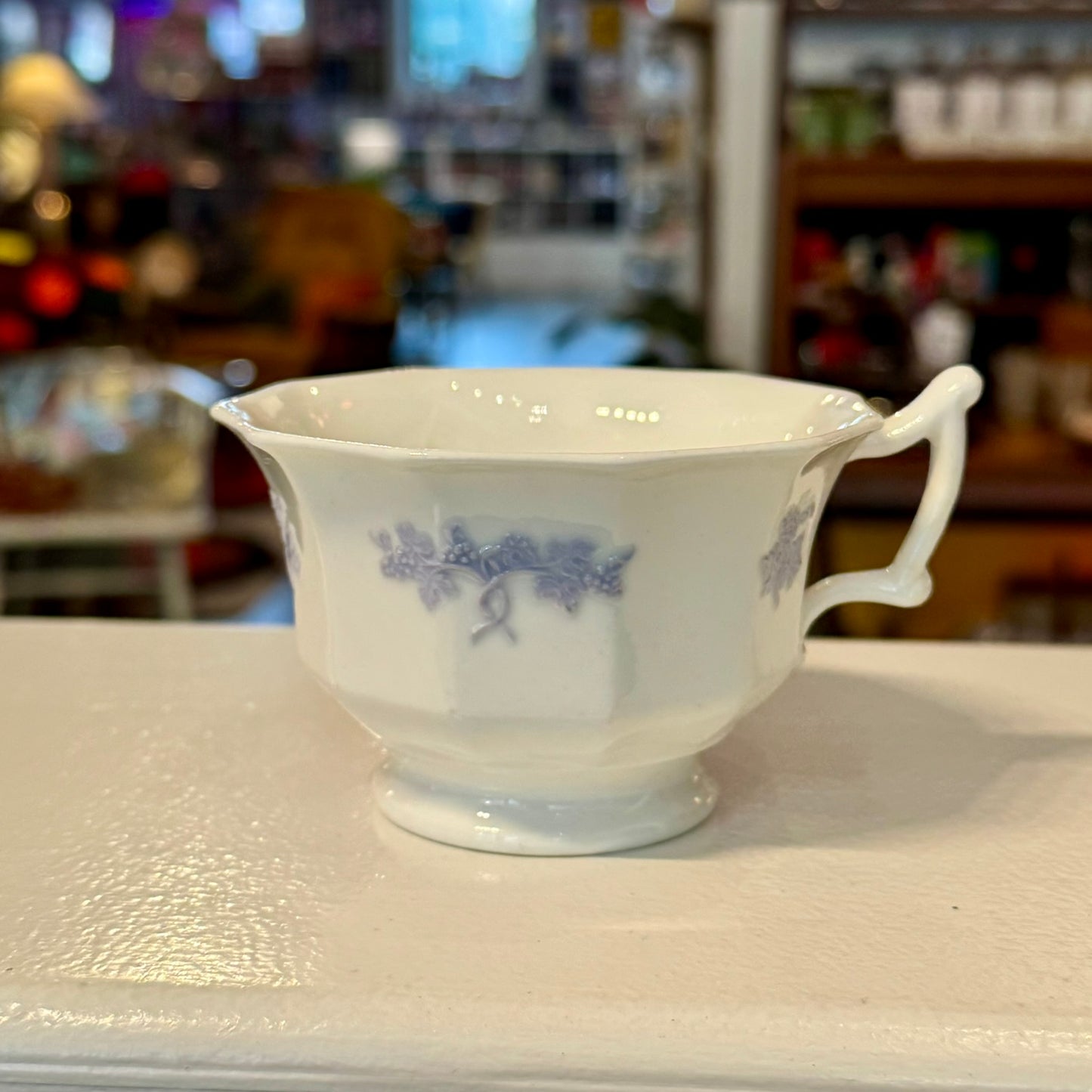 Antique English Chelsea Grape Embossed Tea Cup