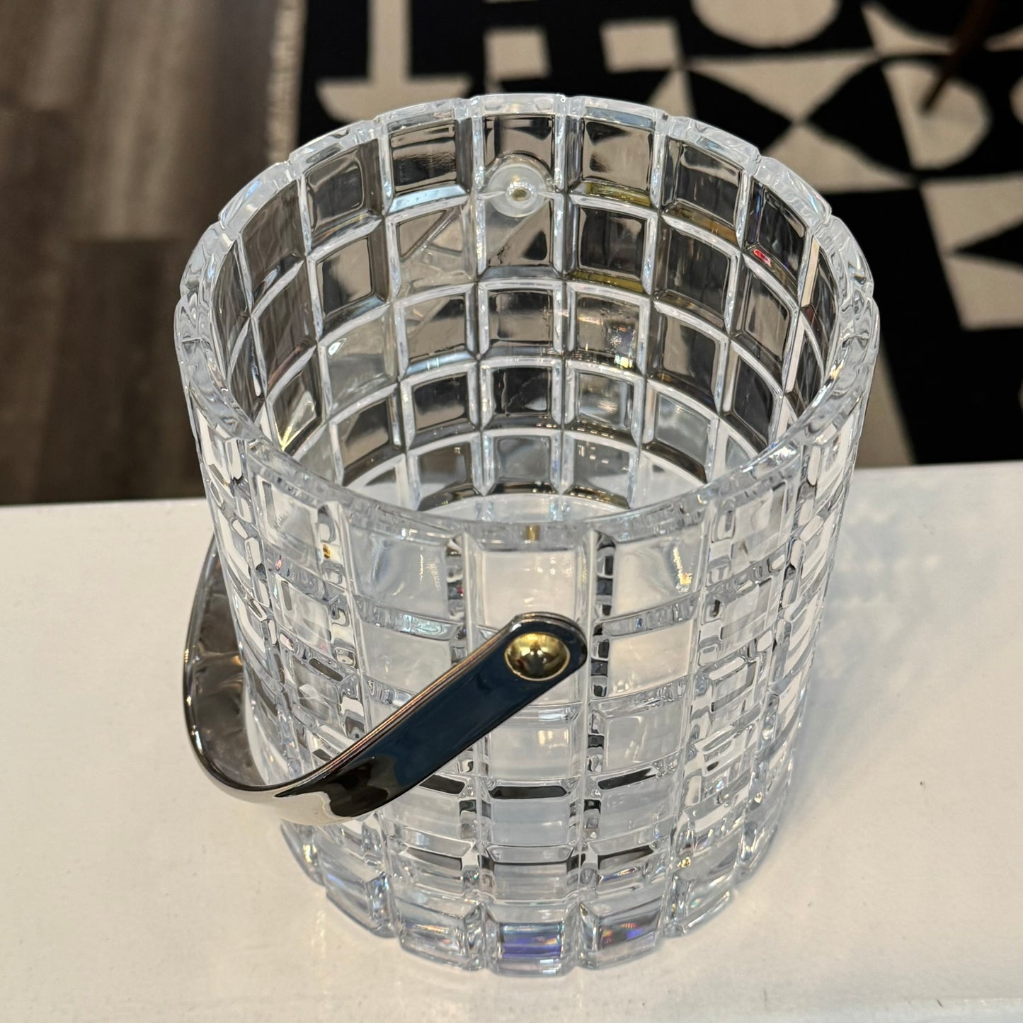 Cut Glass Ice Bucket 6"H x 5"W