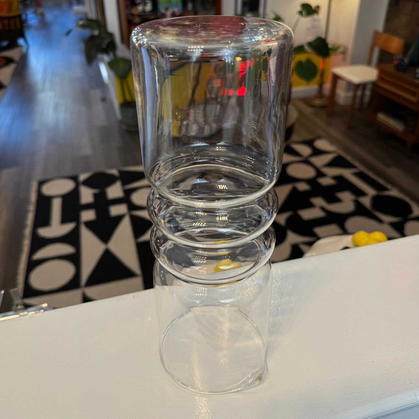 Vintage Clear Glass Cocktail Pitcher