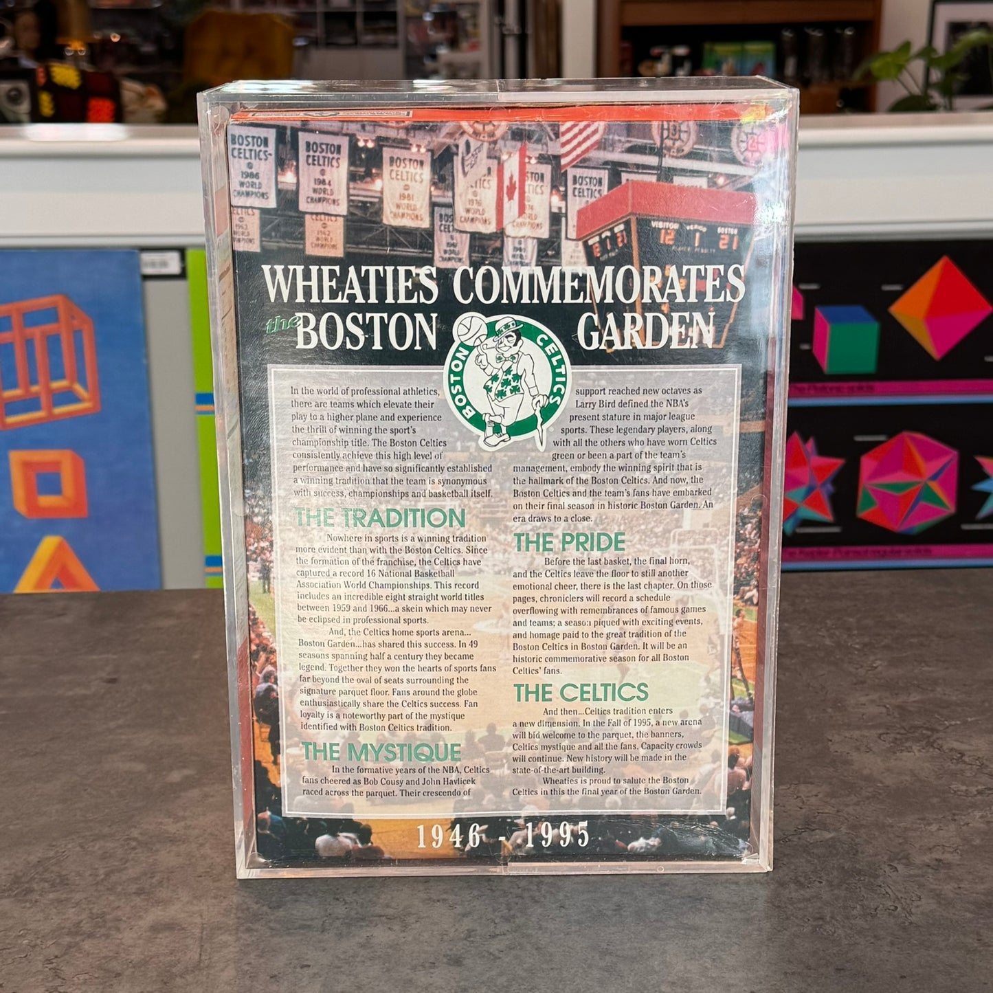 Vintage Wheaties Box - Boston Garden 1995