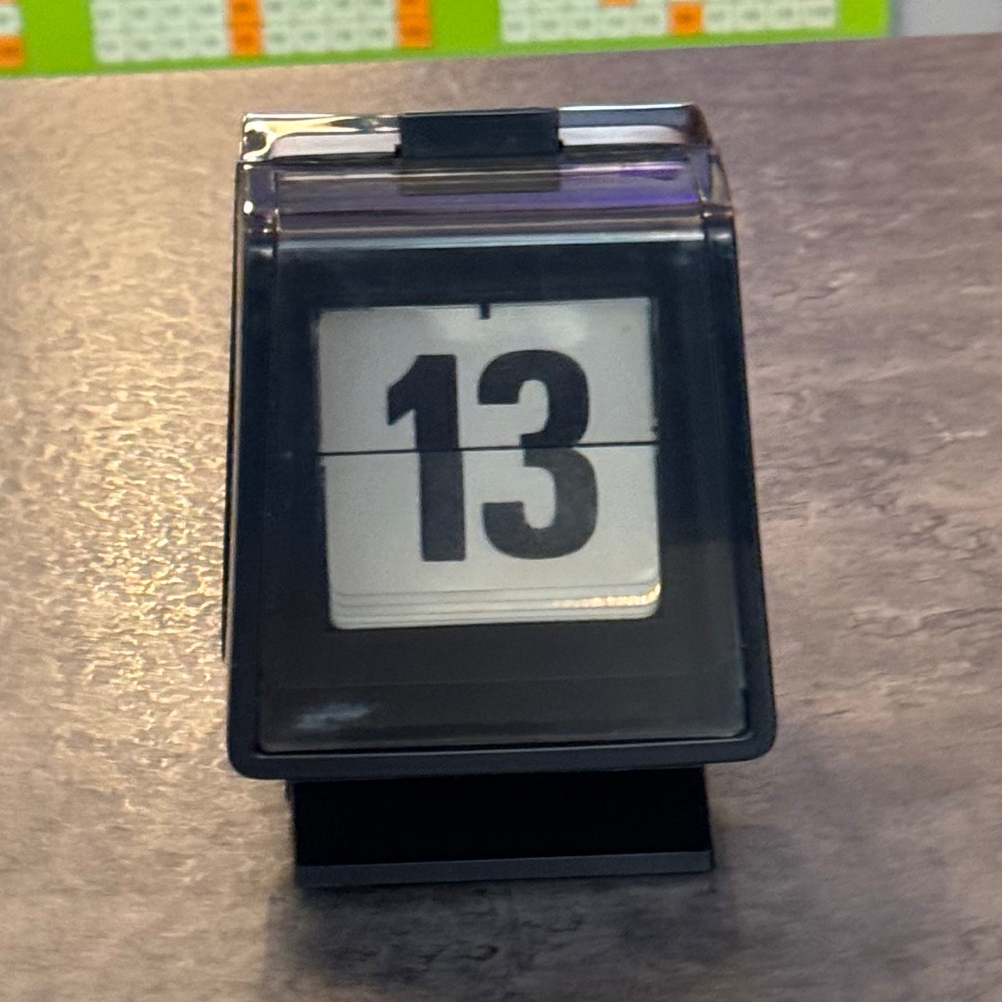 Park Sherman Push Button Flip Desktop Perpetual Desk Calendar
