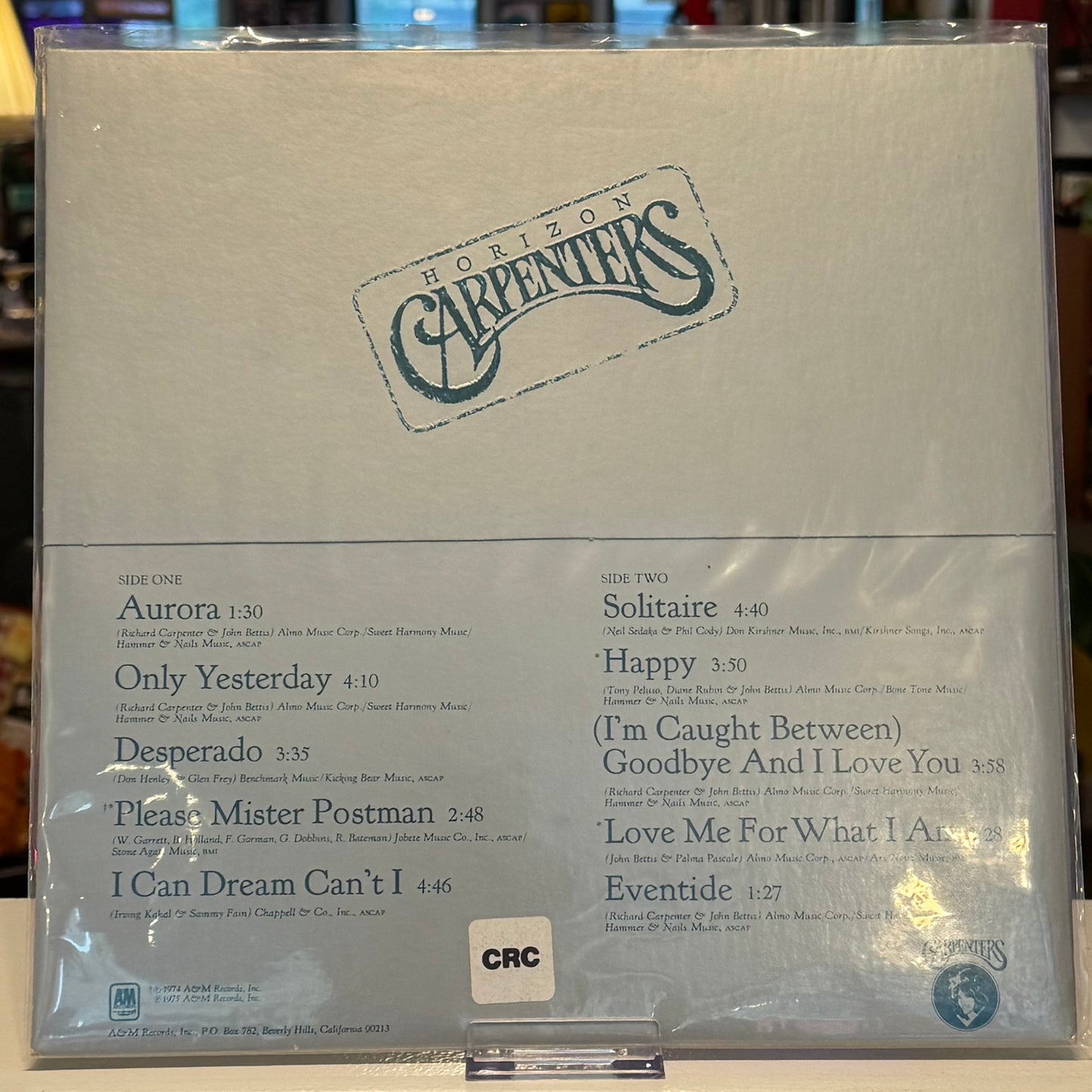 Carpenters - "Horizon" 1975 Club Edition Vinyl