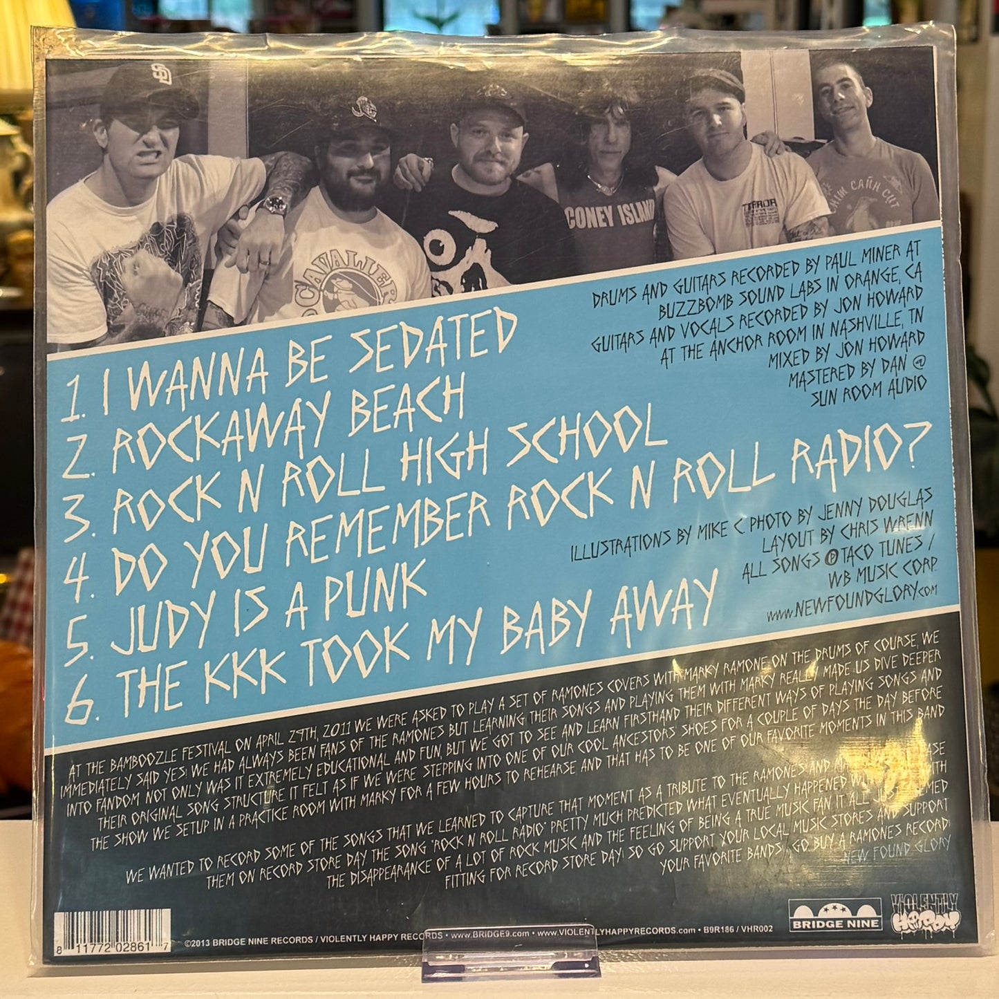 New Found Glory - "Mania (Tribute to Ramones)" 2013 Vinyl