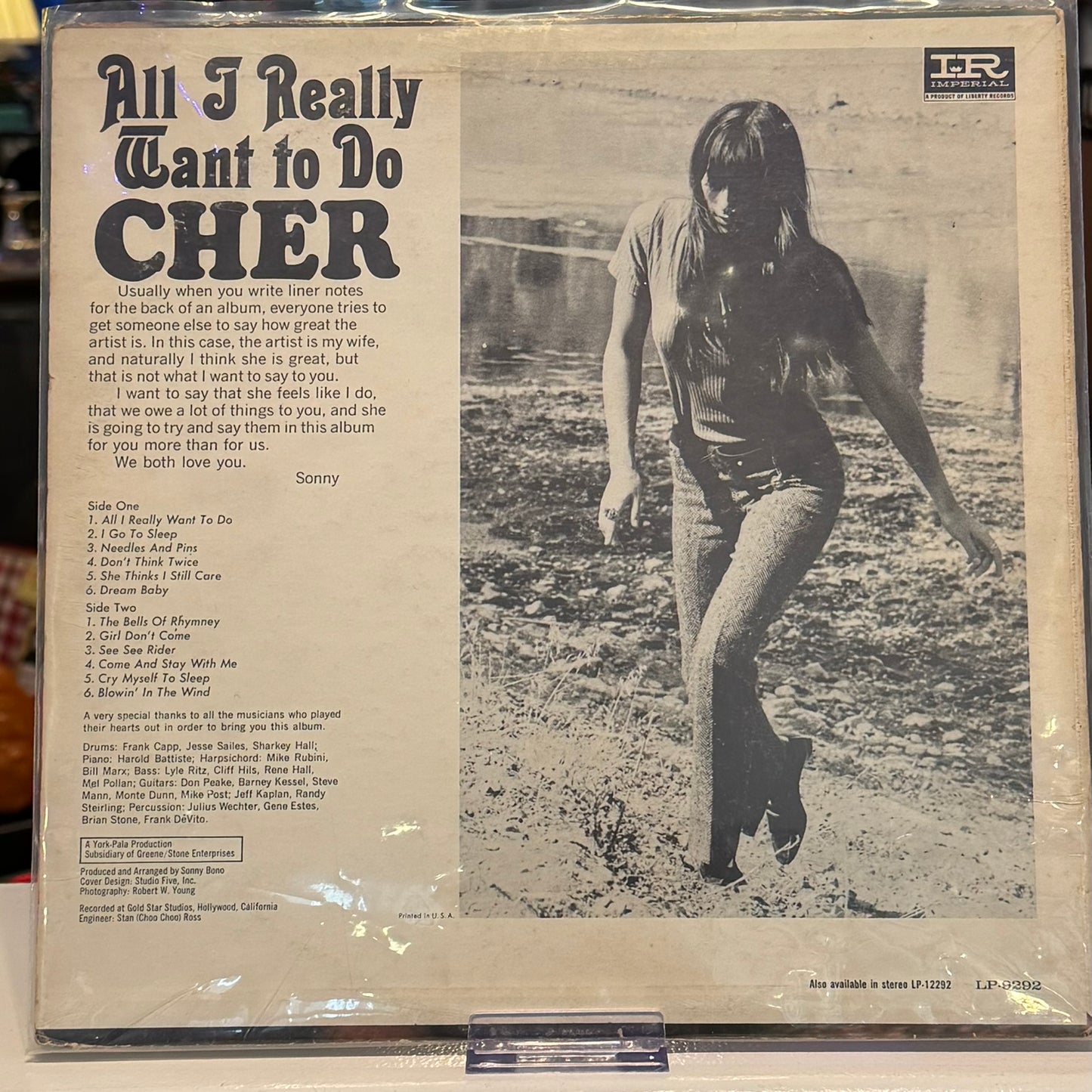 Cher - "All I Really Want To Do" 1965 Vinyl