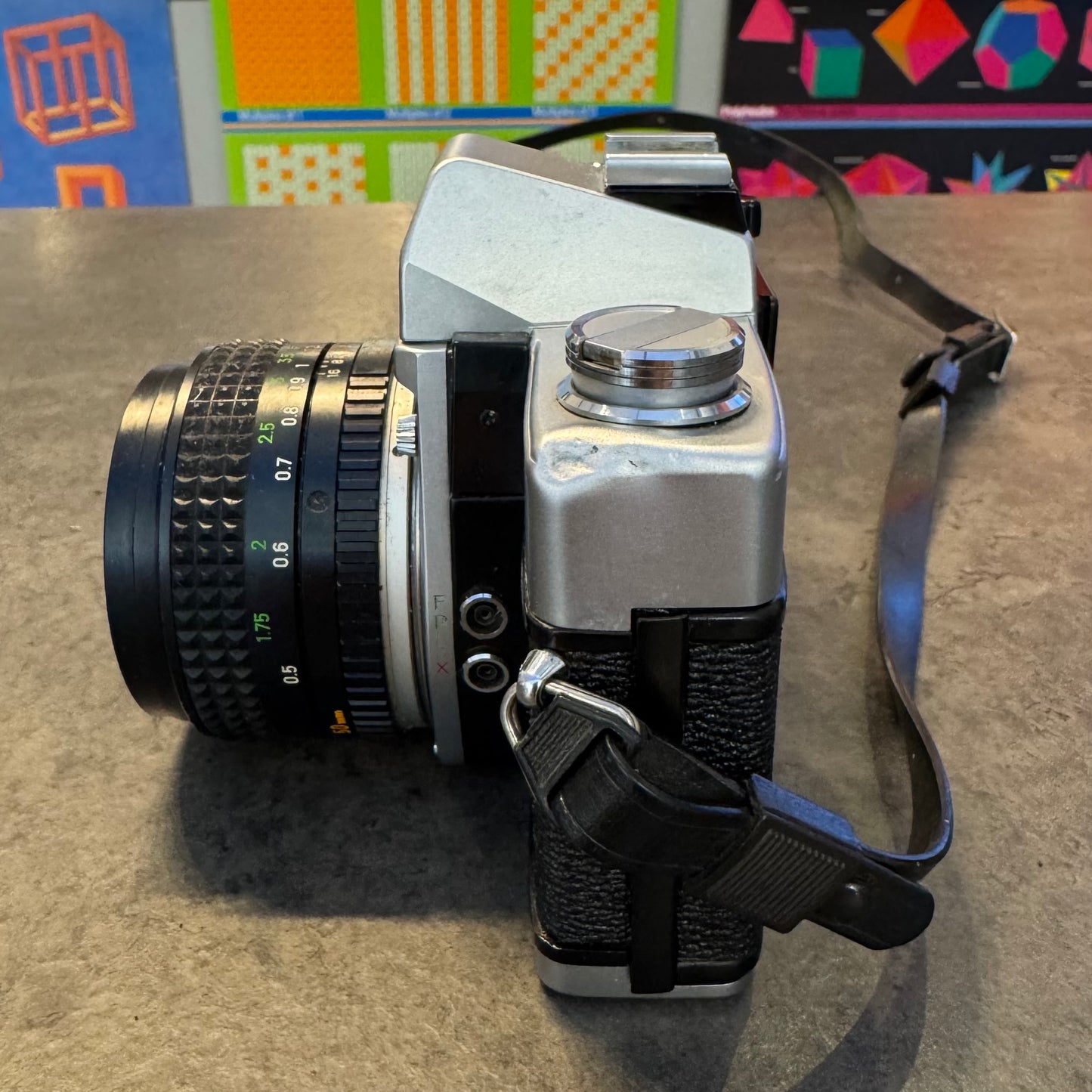 Minolta SR-T 101 is a 35mm SLR camera w/Lens (Working)