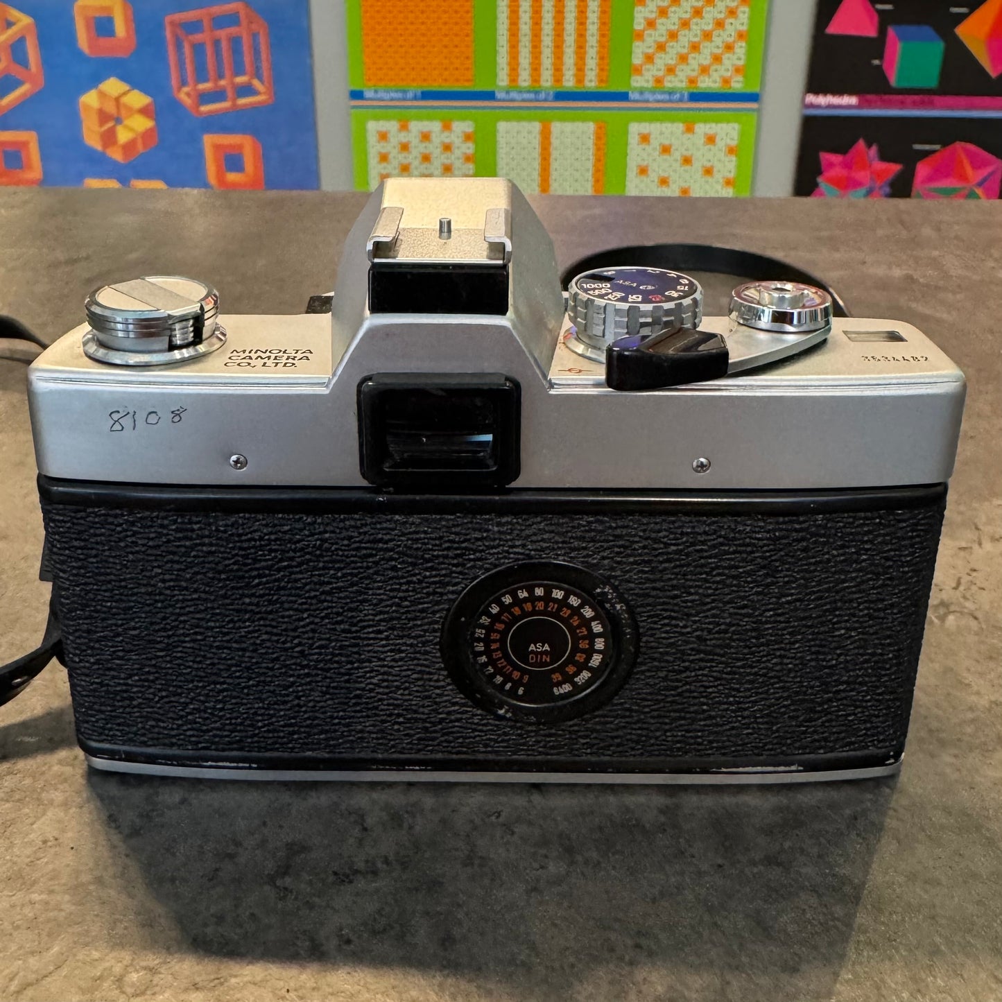 Minolta SR-T 101 is a 35mm SLR camera w/Lens (Working)