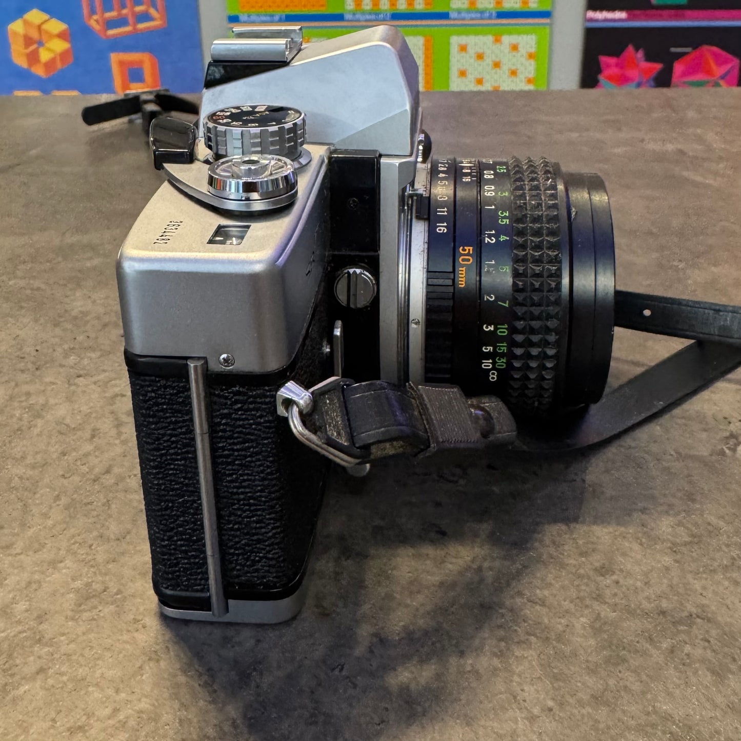 Minolta SR-T 101 is a 35mm SLR camera w/Lens (Working)