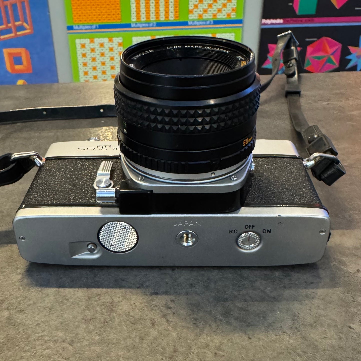 Minolta SR-T 101 is a 35mm SLR camera w/Lens (Working)