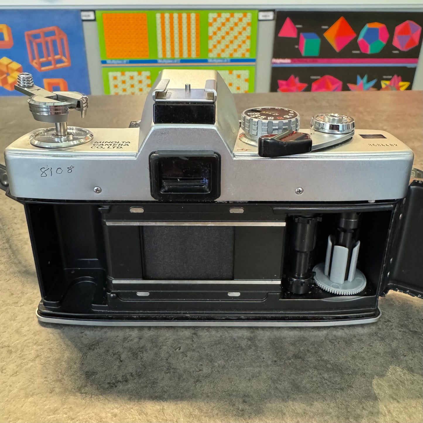 Minolta SR-T 101 is a 35mm SLR camera w/Lens (Working)