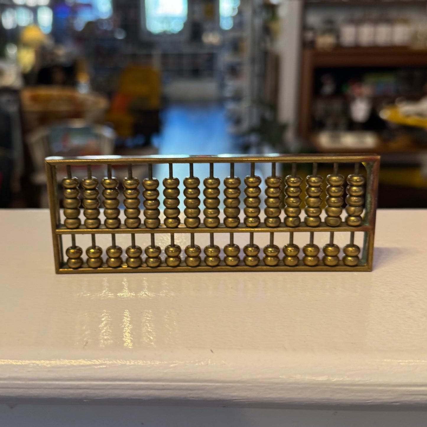 Miniature Brass Abacus