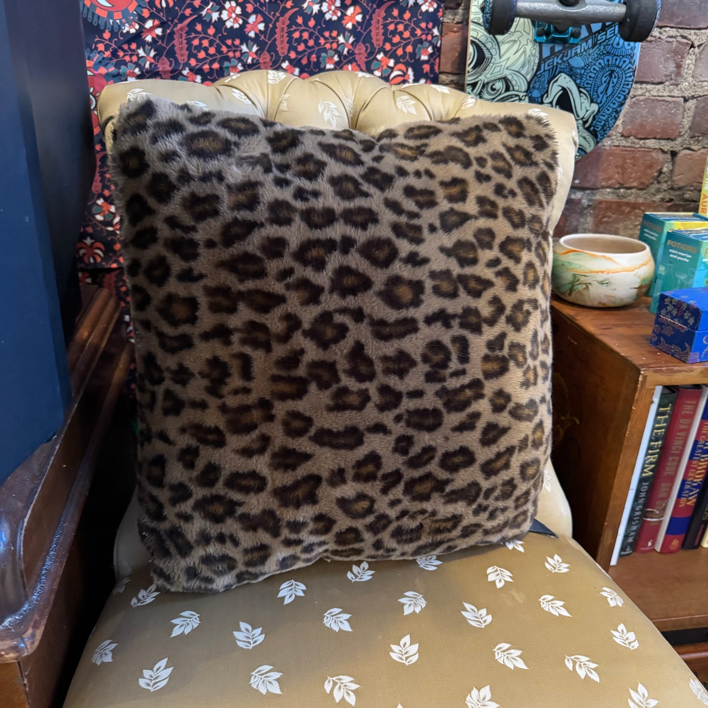 Faux Fur Cheetah Spot Pillow
