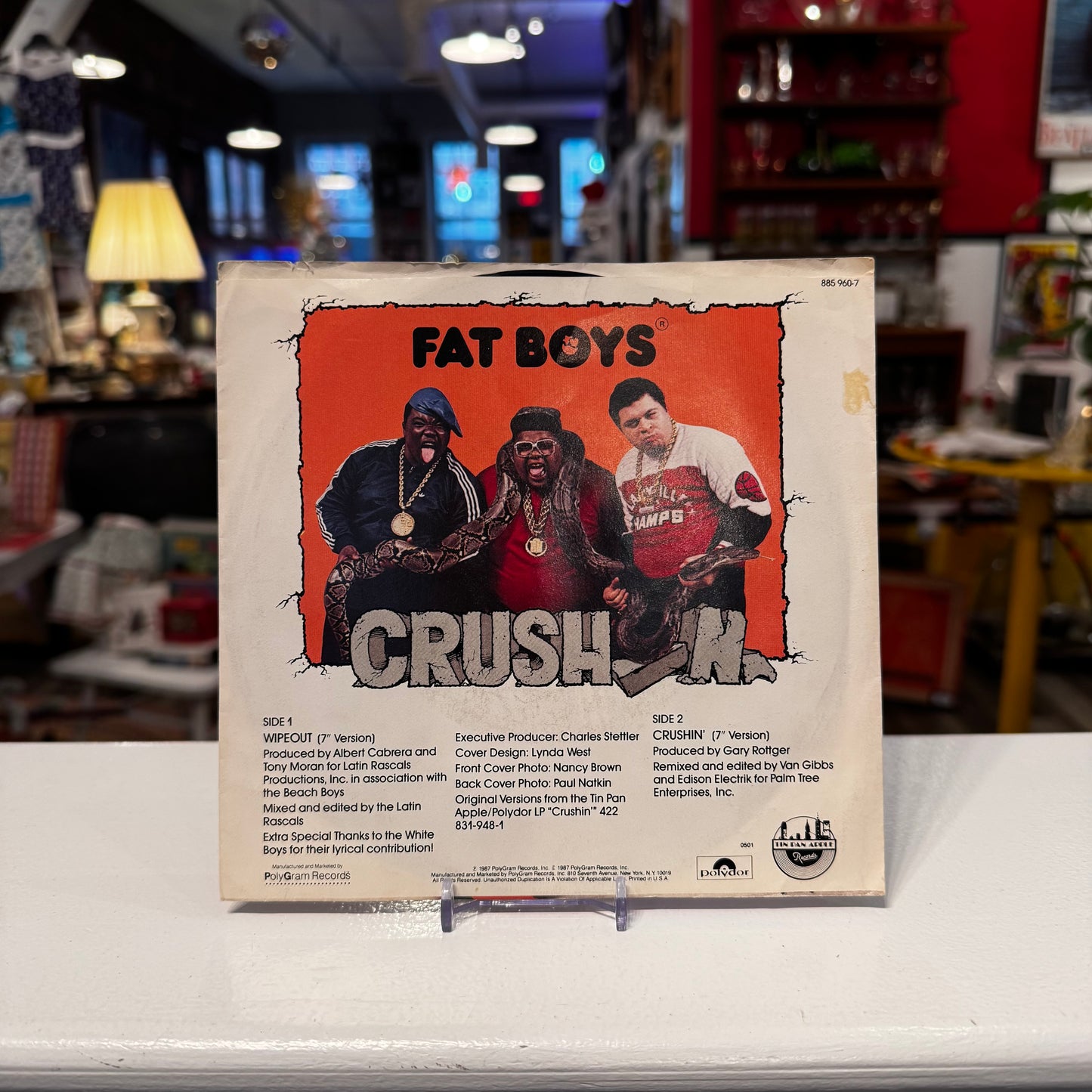 The Fat Boys - Wipeout 7" Single Vinyl