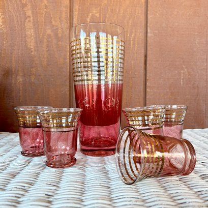 Cran/Gold Cocktail Set of 6