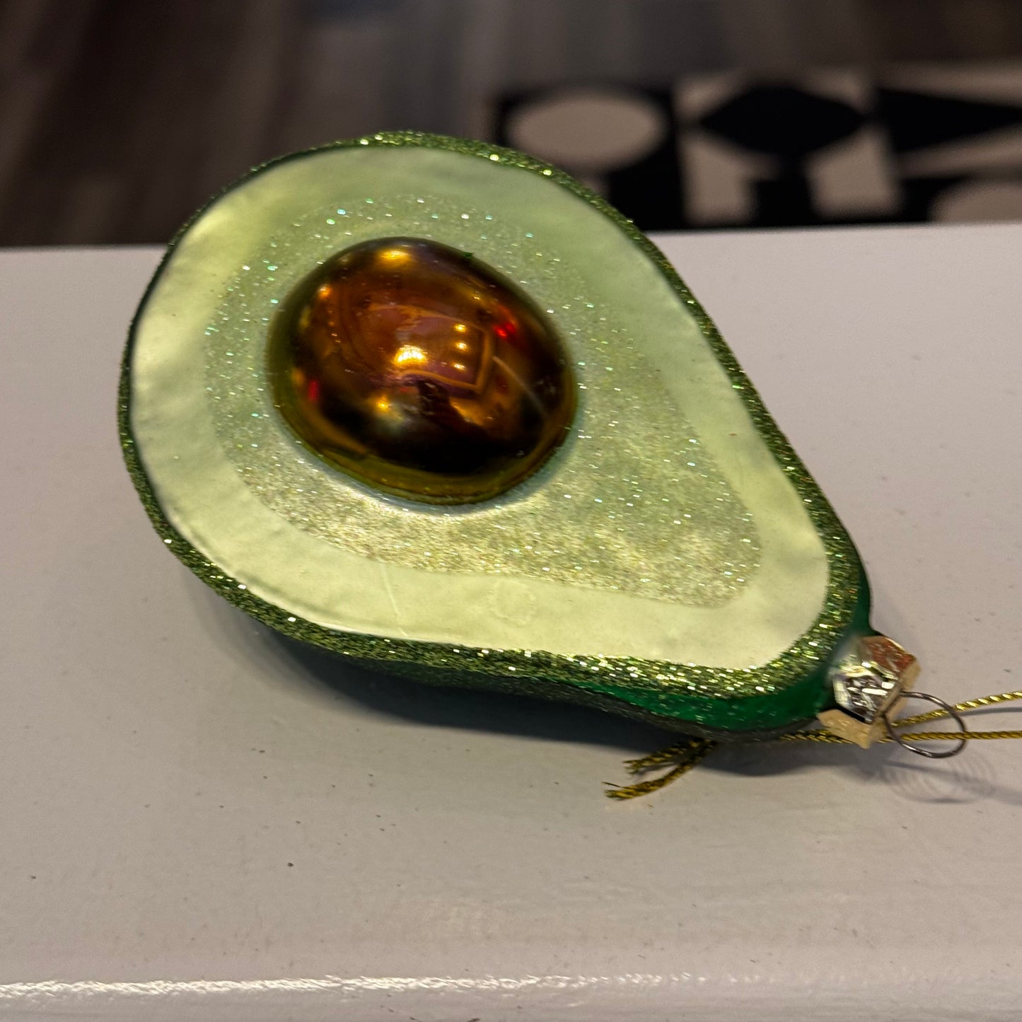 Avocado Glass Ornament