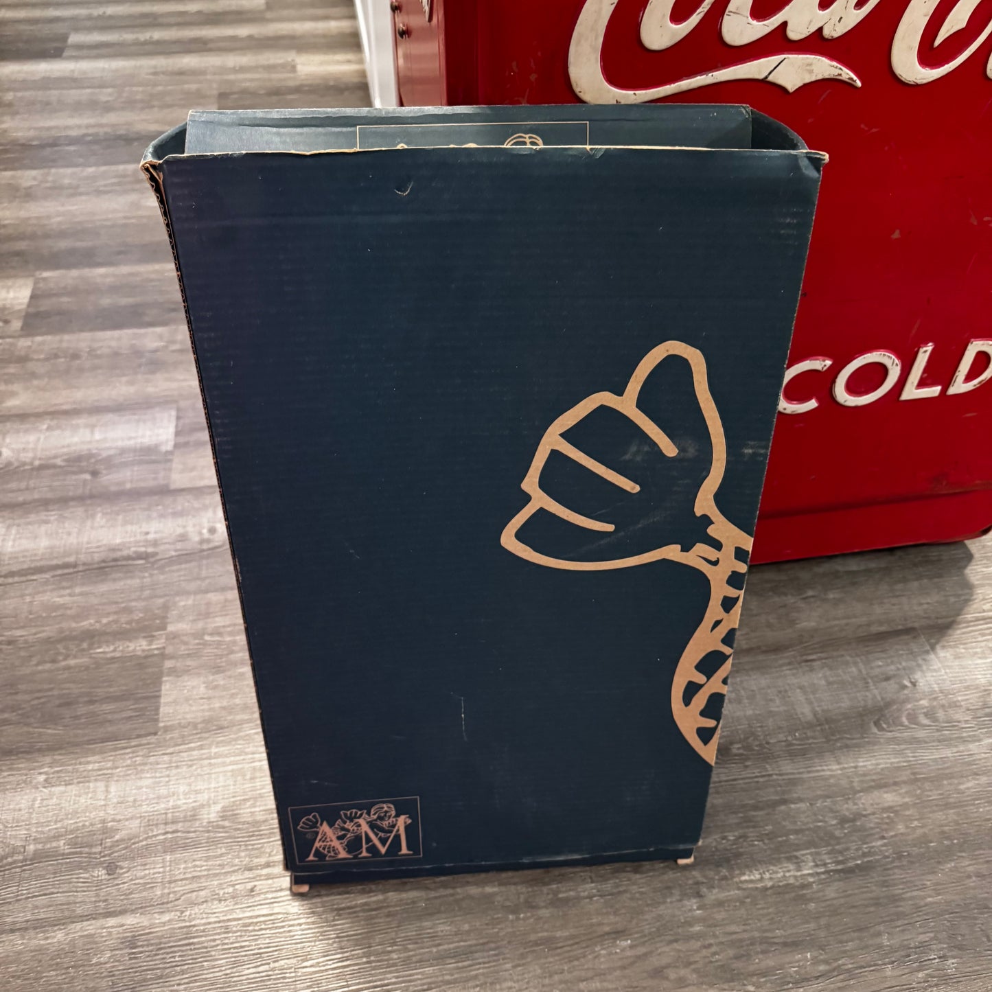 Santa's Sleigh Kinetic Sculpture With Original Box