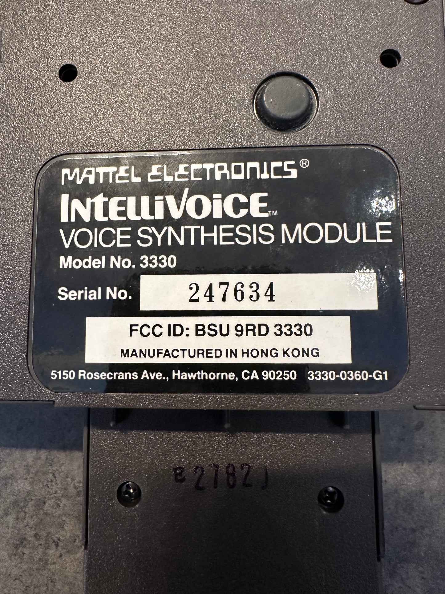 Intellivoice for Intellivision