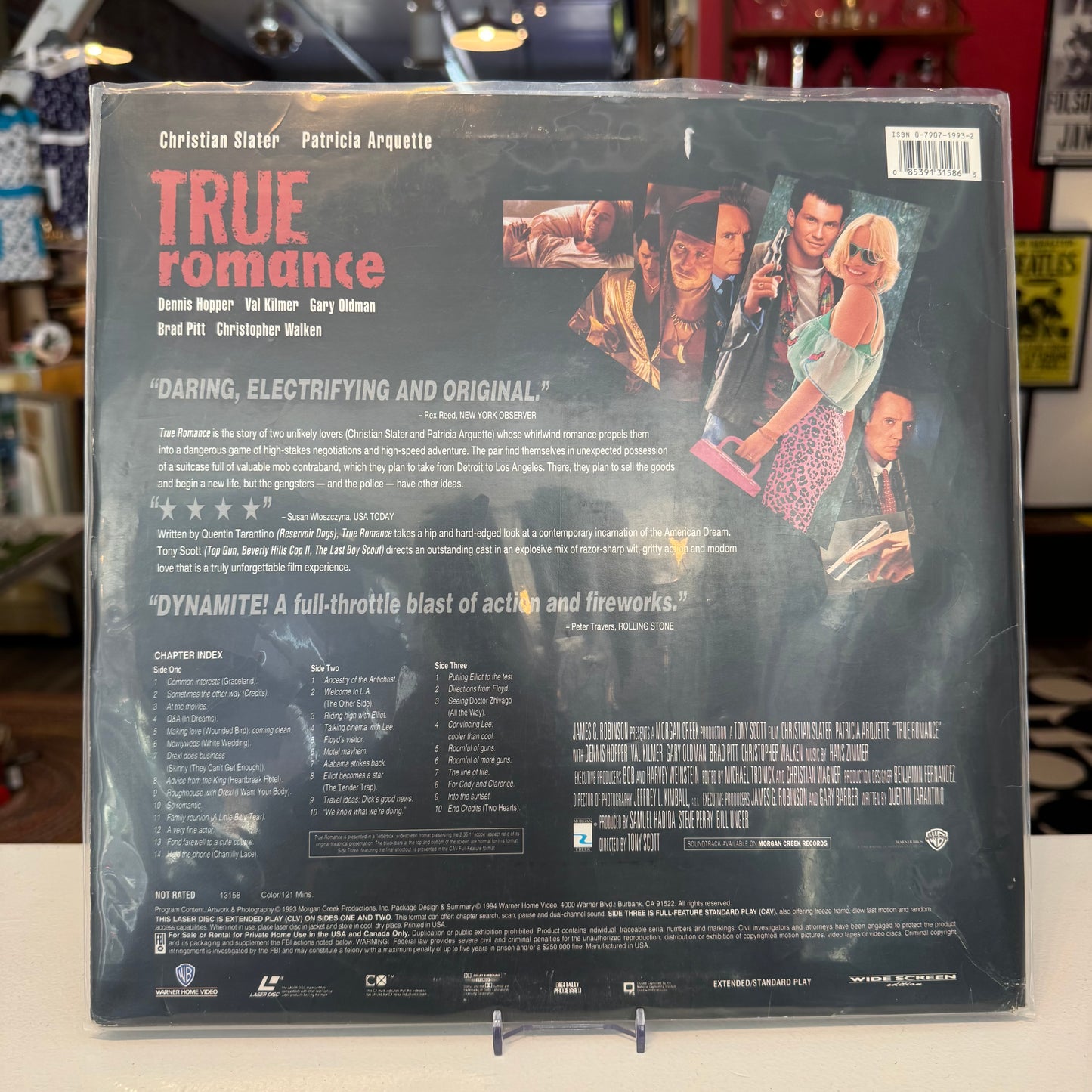 True Romance - Unrated Directors Cut 2x Widescreen LaserDisc