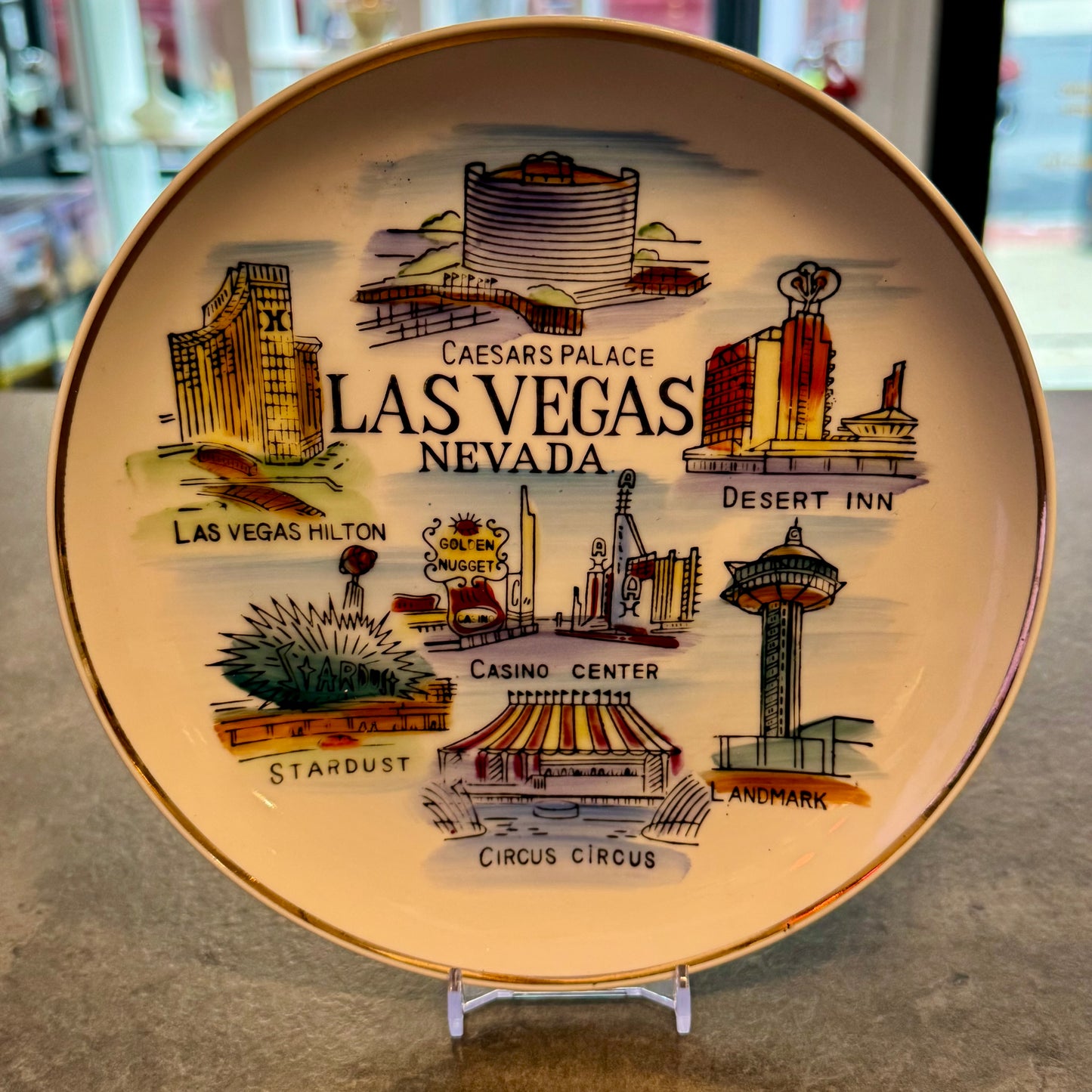 Souvenir Plate 7" Las Vegas, Nevada