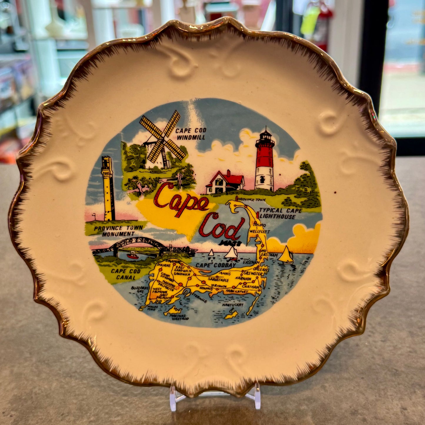 Souvenir Plate 7" Cape Cod, Mass