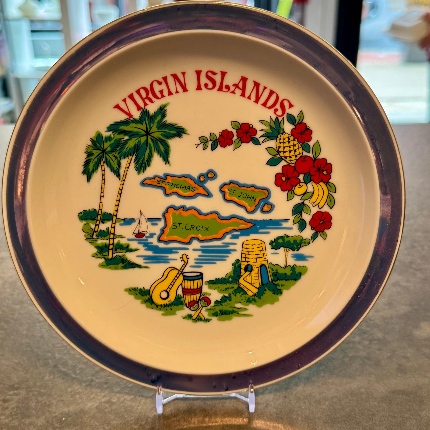 Souvenir Plate 7" Virgin Islands