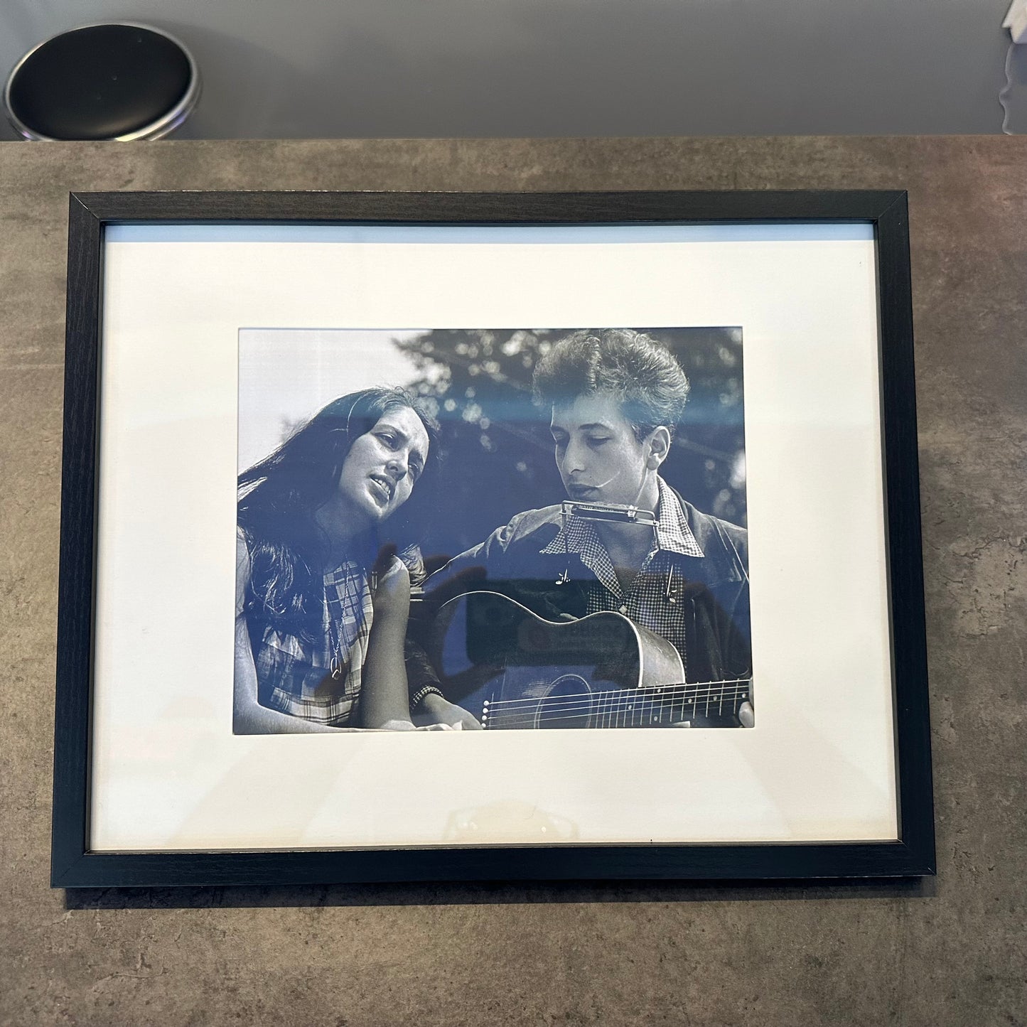 Bob Dylan and Joan Baez Framed Photo Print