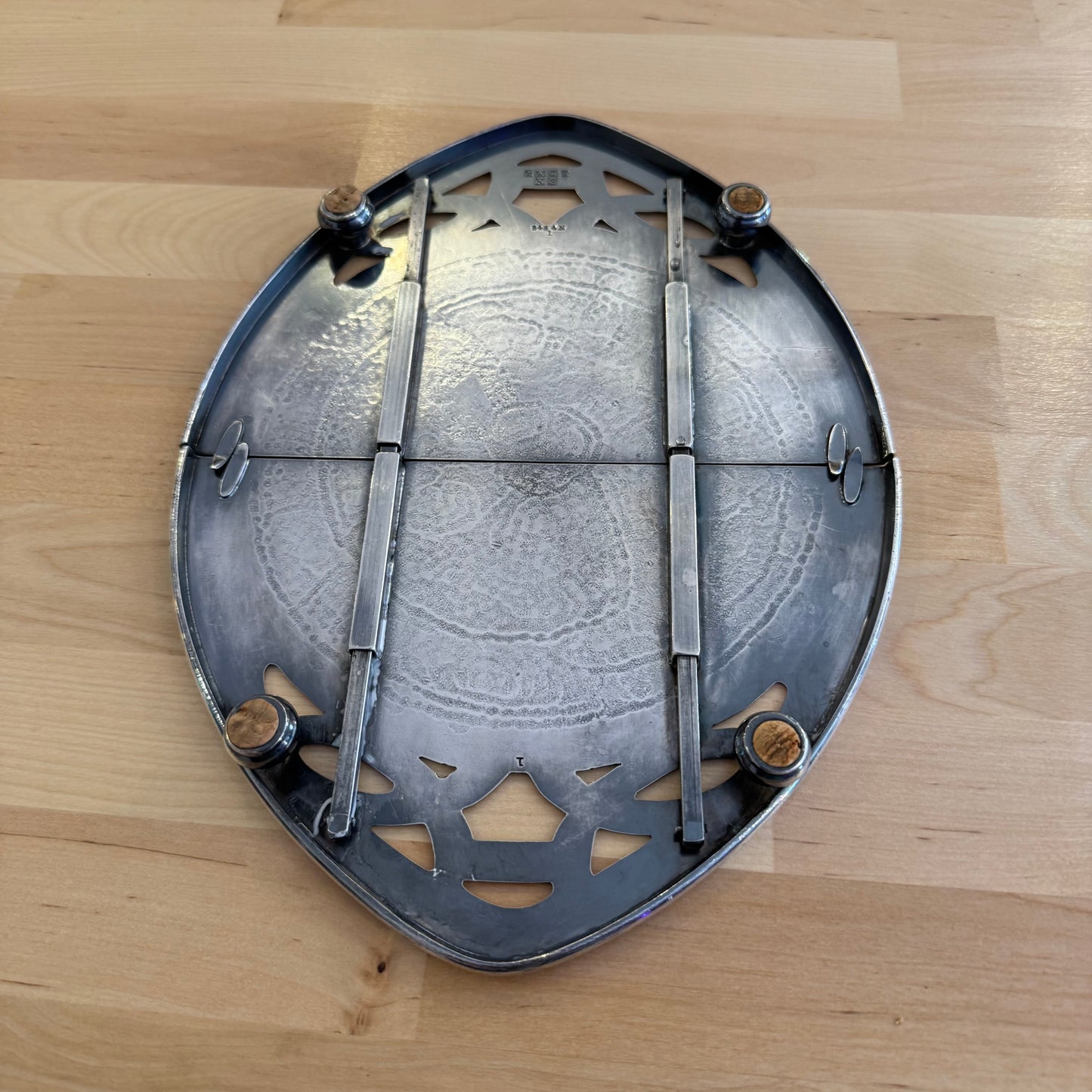Vintage Antique Sheffield EPNS Silverplated Trivet - W. Davenport & Sons
