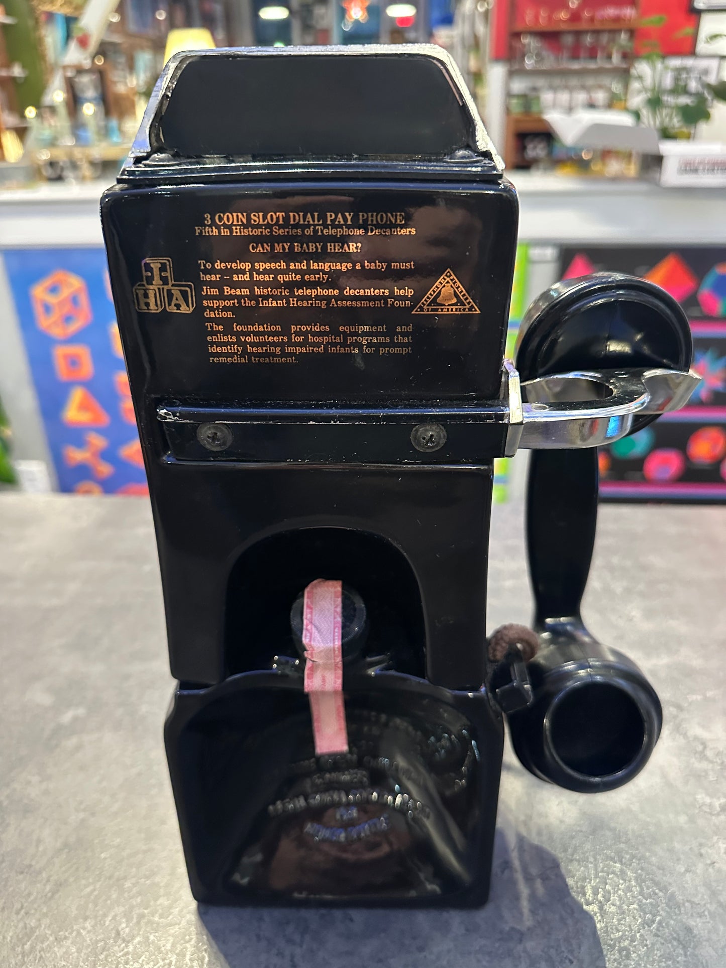 Rotary Pay Phone Liquor Bottle