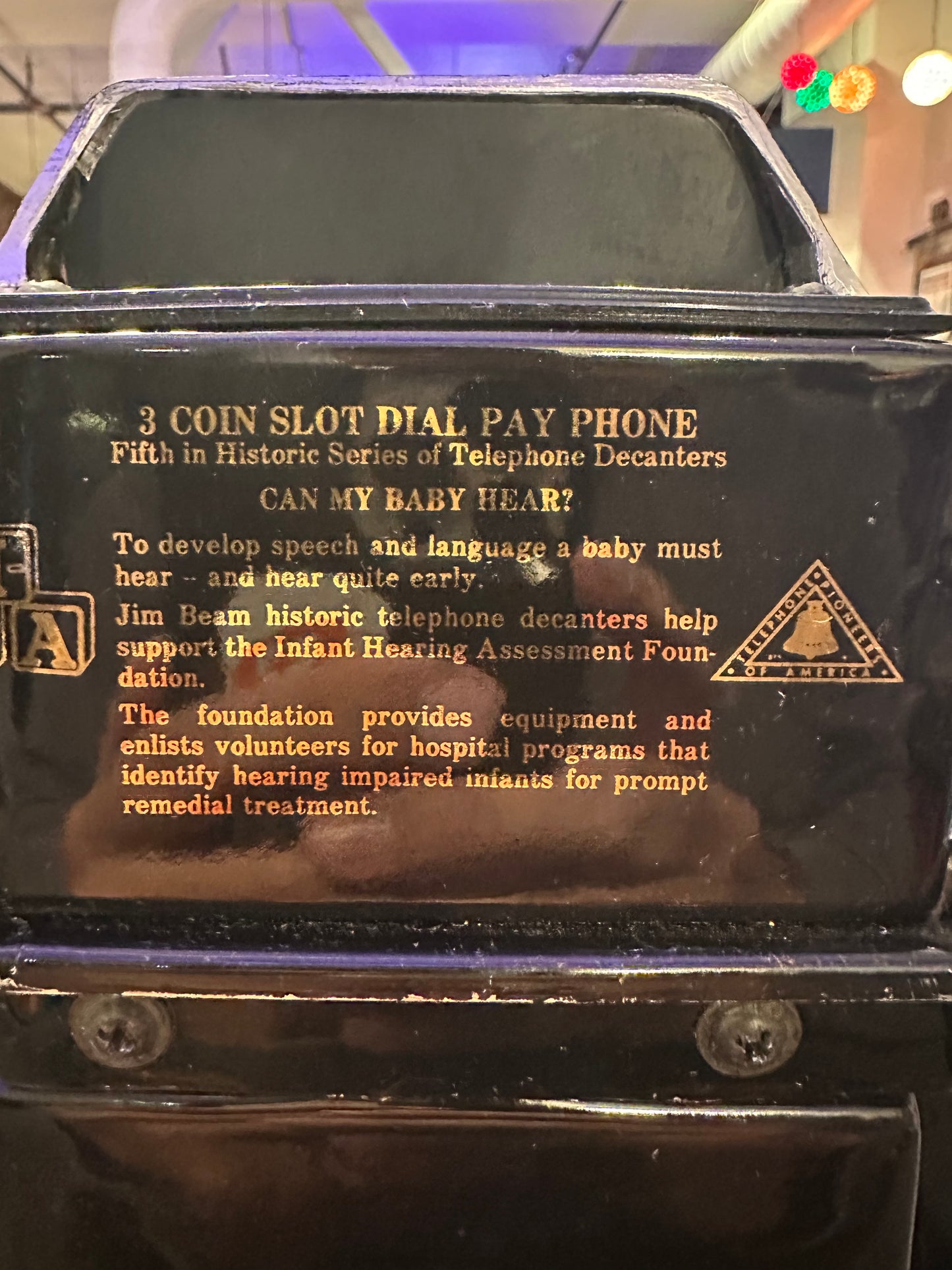 Rotary Pay Phone Liquor Bottle